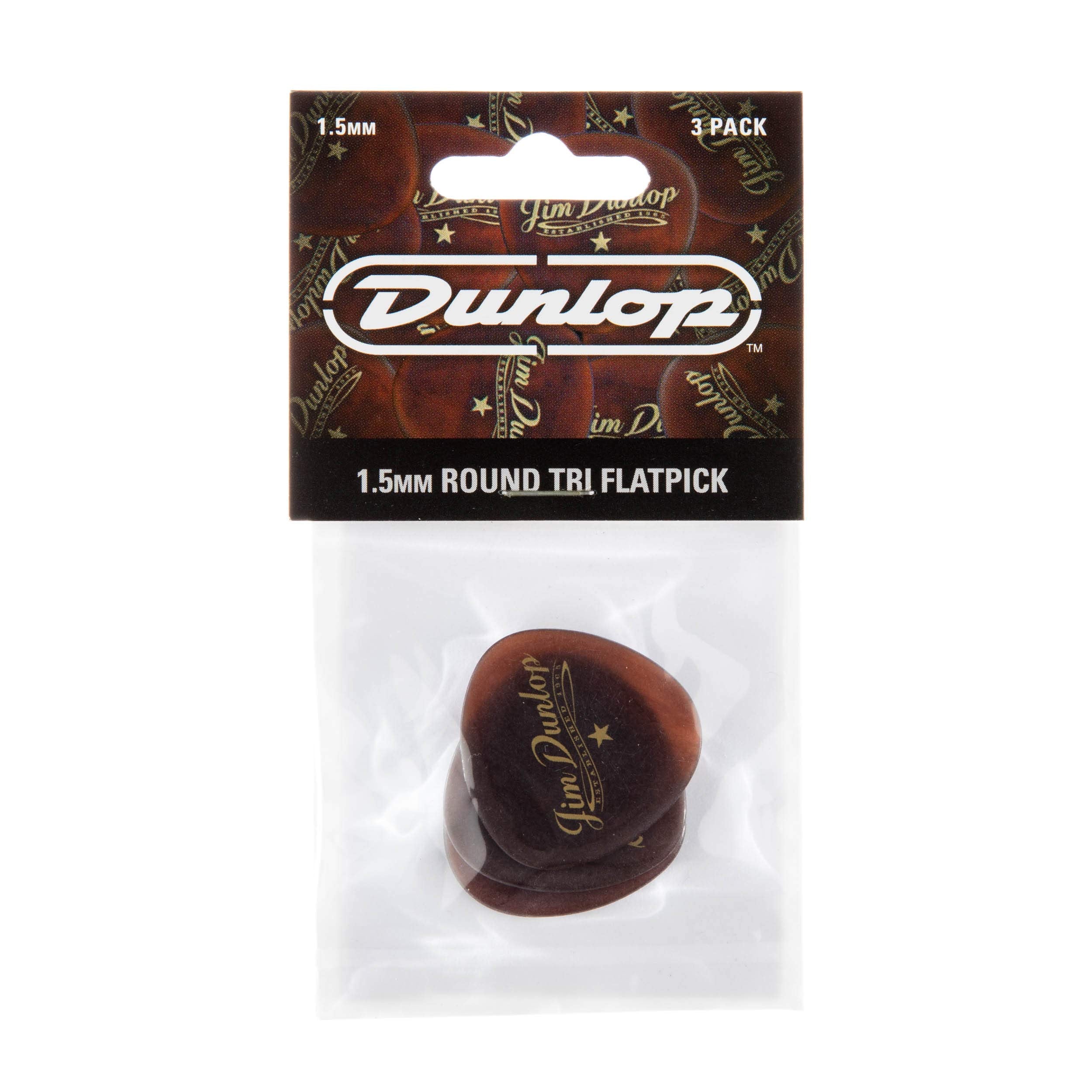 Dunlop Americana Round Triangle, Brown, 3/Player's Pack