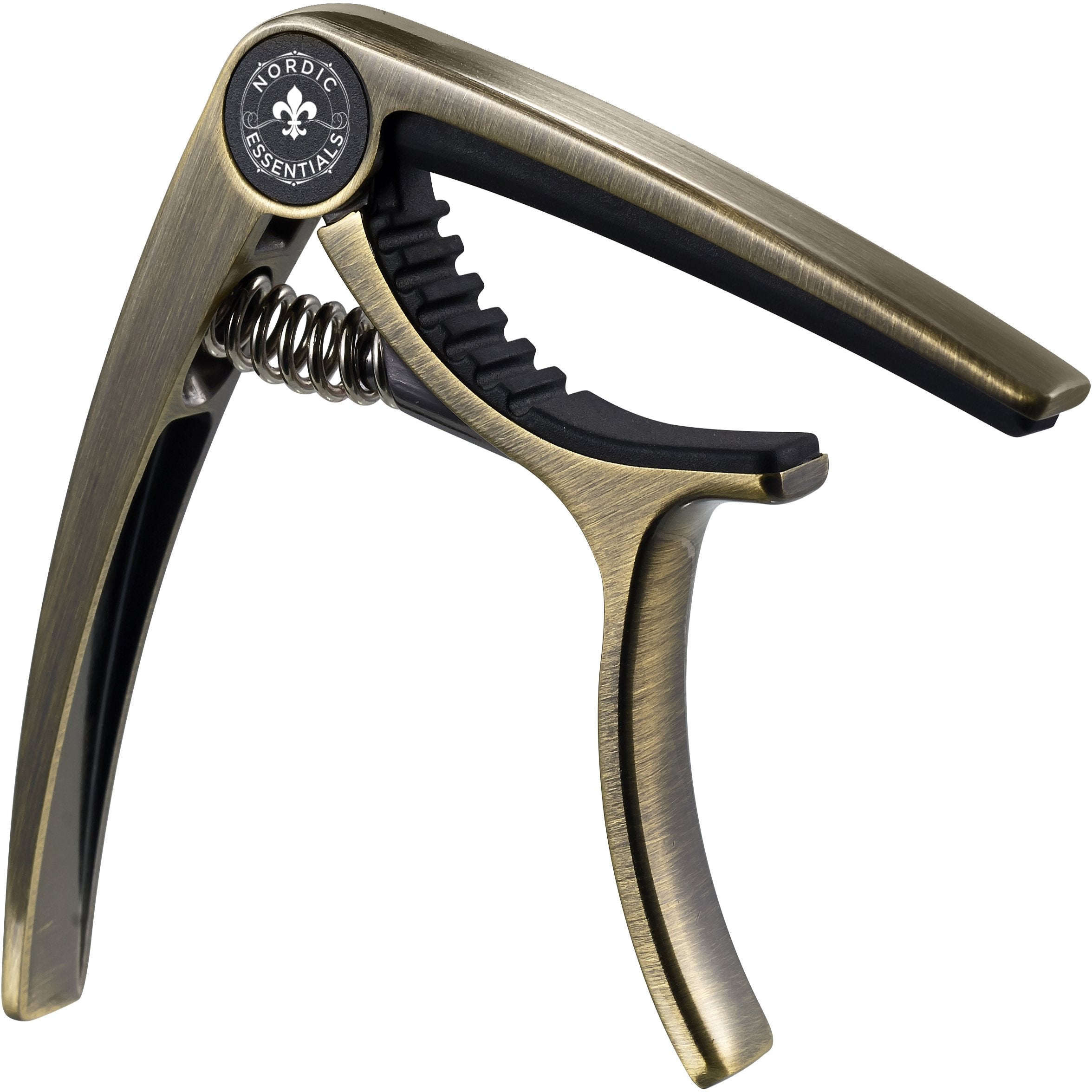 Nordic Essentials Guitar Capo Deluxe With Carrying Pouch - Brushed Metallic Bronze