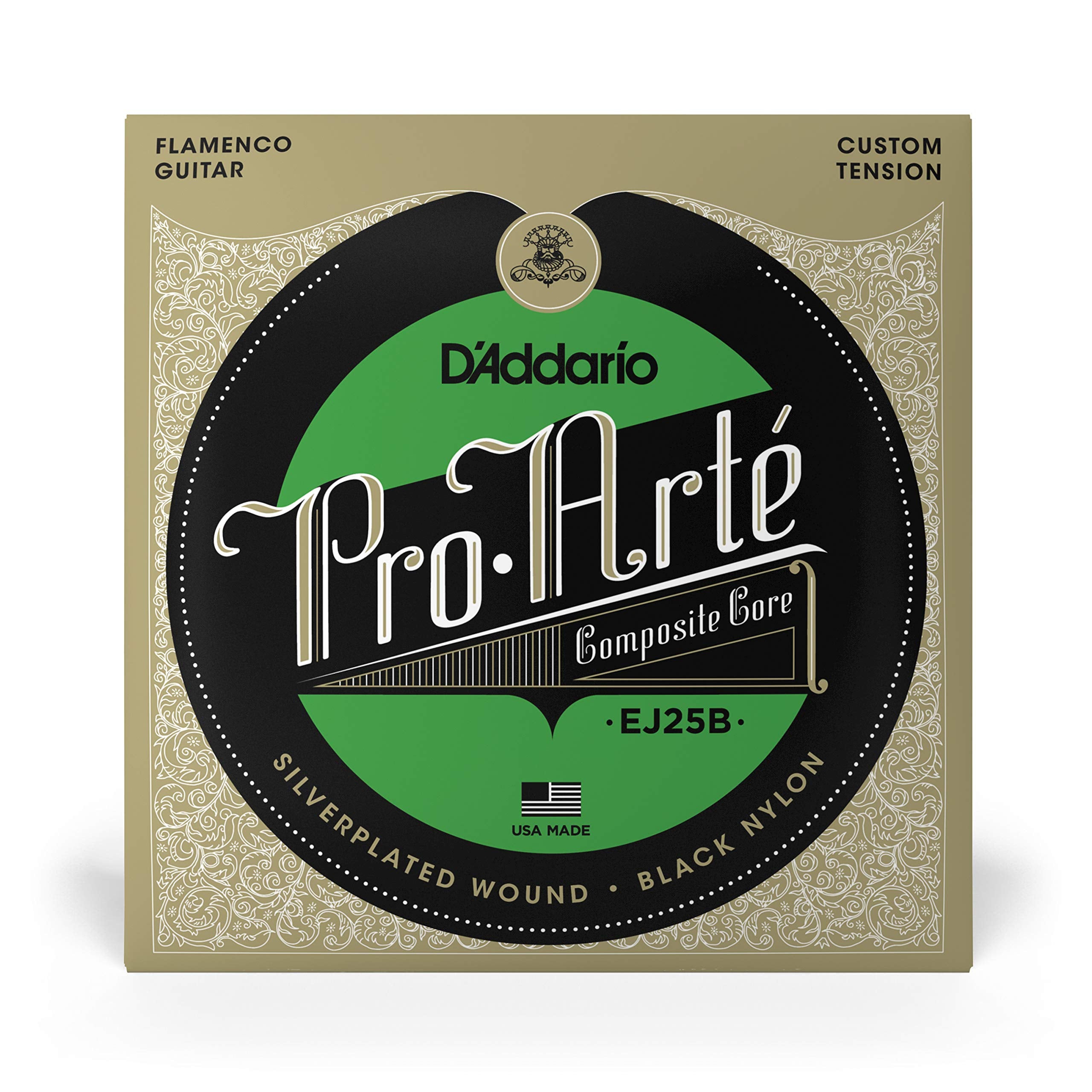D'Addario Guitar Strings - Pro-Arte Classical Guitar Strings - EJ25B Flamenco Guitar Strings - Nylon Guitar Strings - Silver Pla