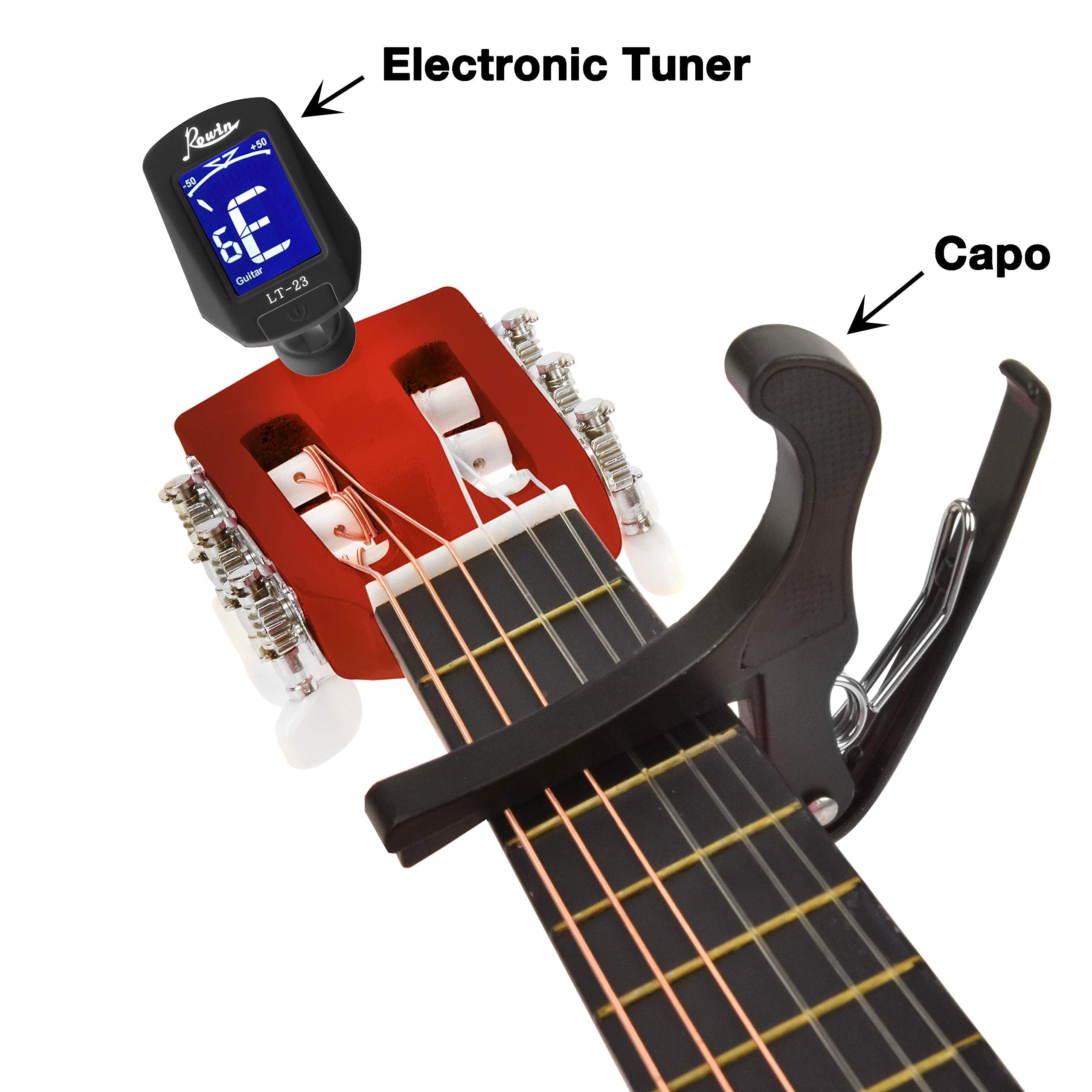 30'' Wood Guitar with Case and Accessories for Kids/Girls/Boys/Beginners (Natural)