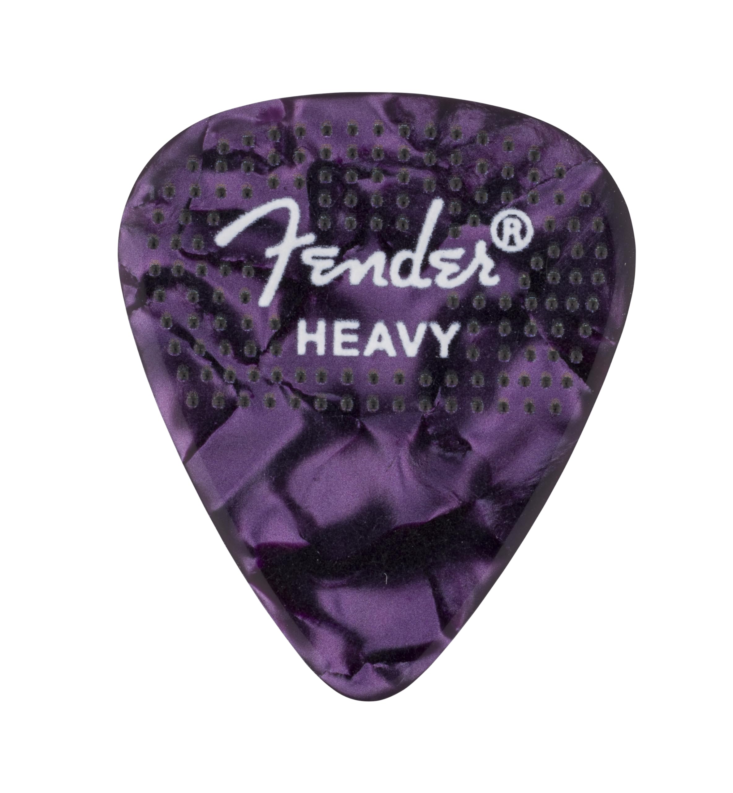 Fender Celluloid Guitar Picks, 351 Dotted Shape, Heavy, 12-Pack