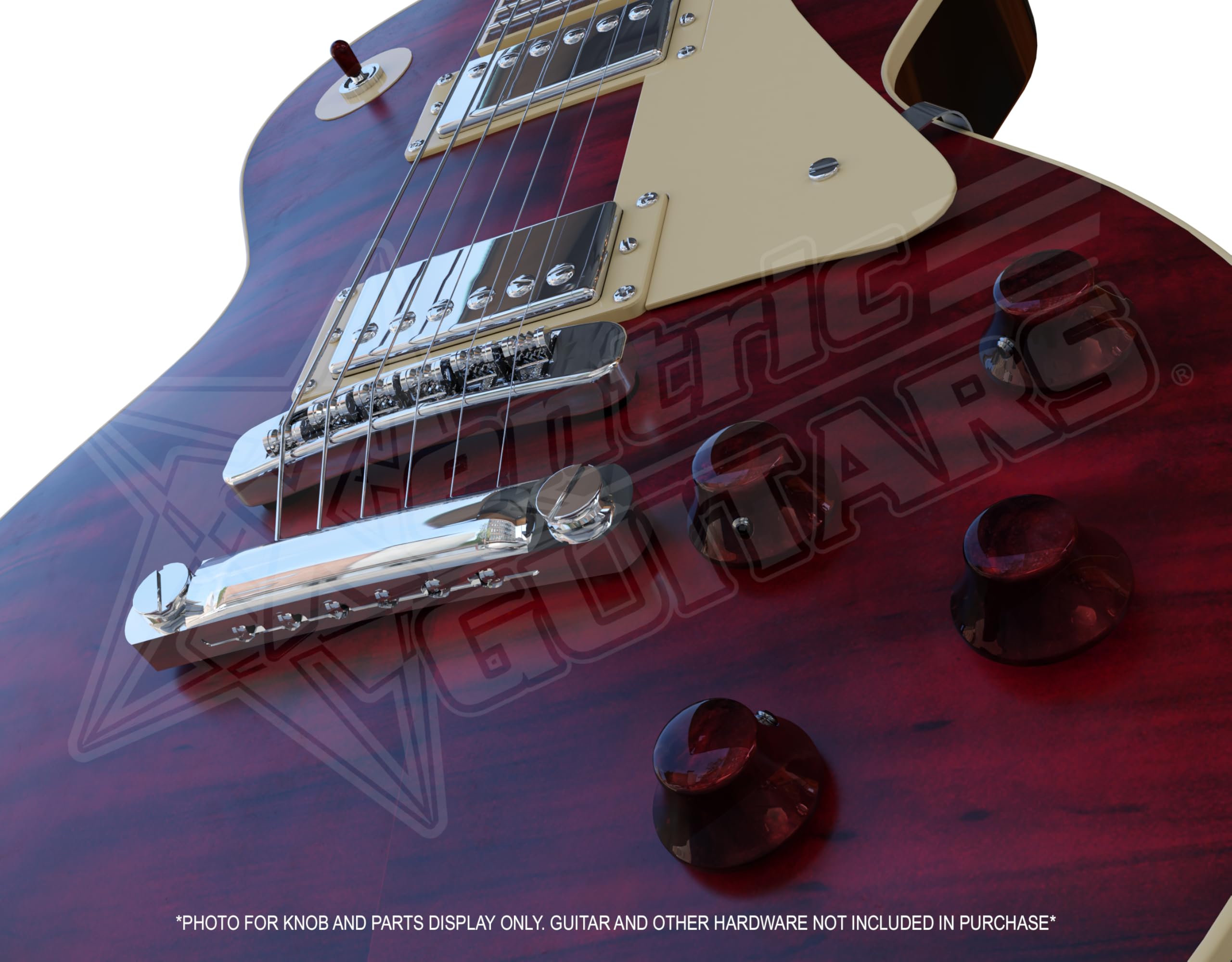 Xentric Guitars - AUTUMN PEARL Series 6mm Resin Dome Knobs (3 Knobs, Purple Autumn Pearl)