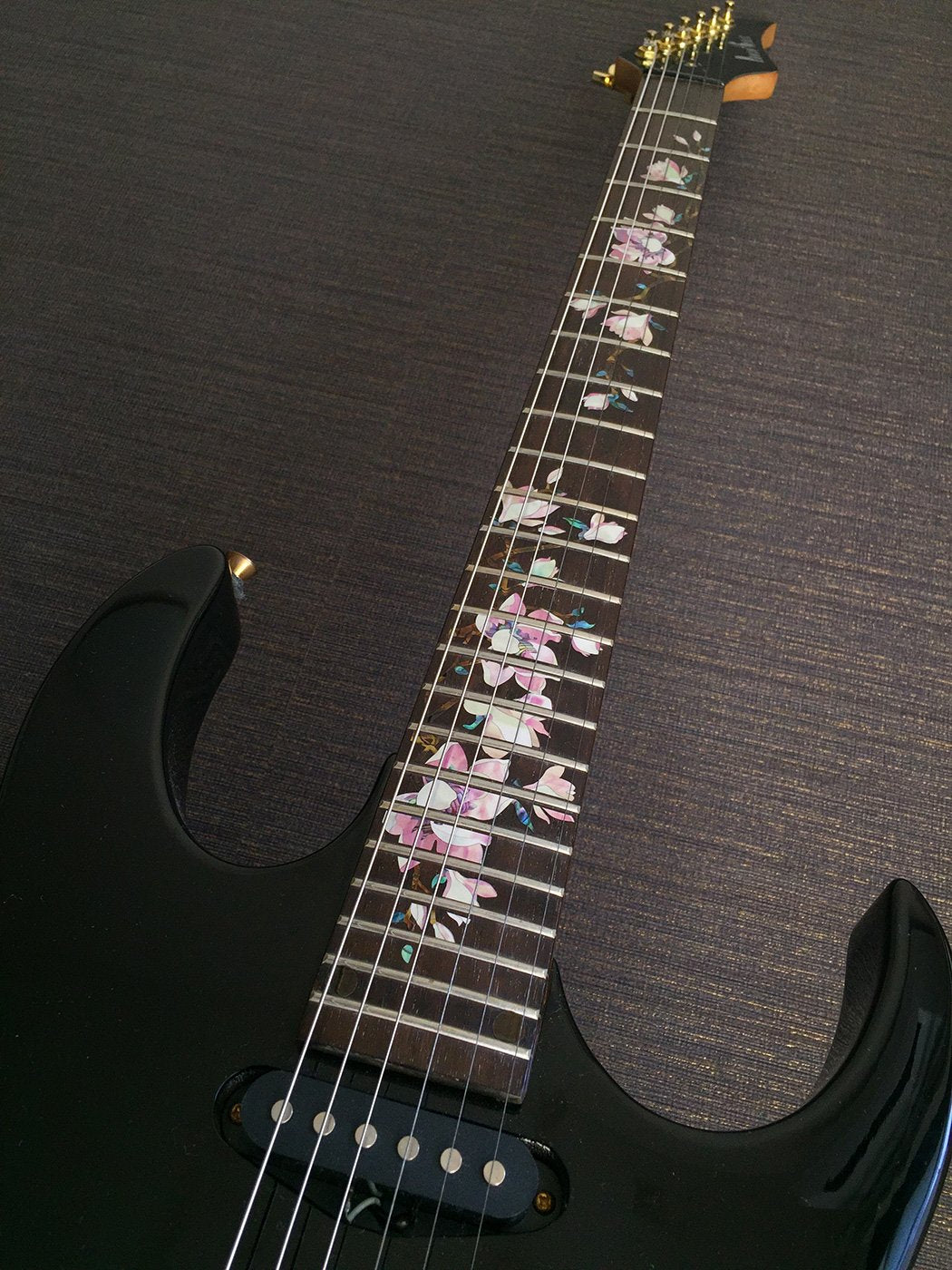 Jockomo Magnolia Flower Tree Of Life Guitar Position Mark Inlay Sticker