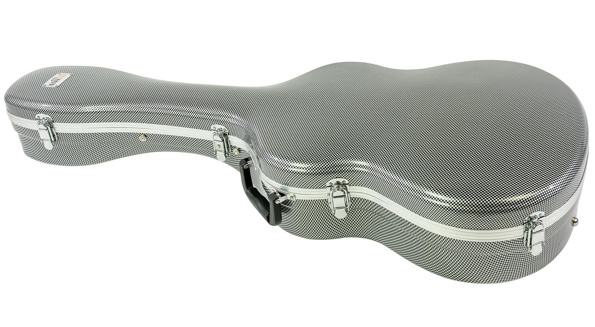 Gearlux Deluxe ABS Molded 40-Inch Classical Guitar Hard Case with Exterior Lock and Key, Accessory Compartment, and Plush Interi