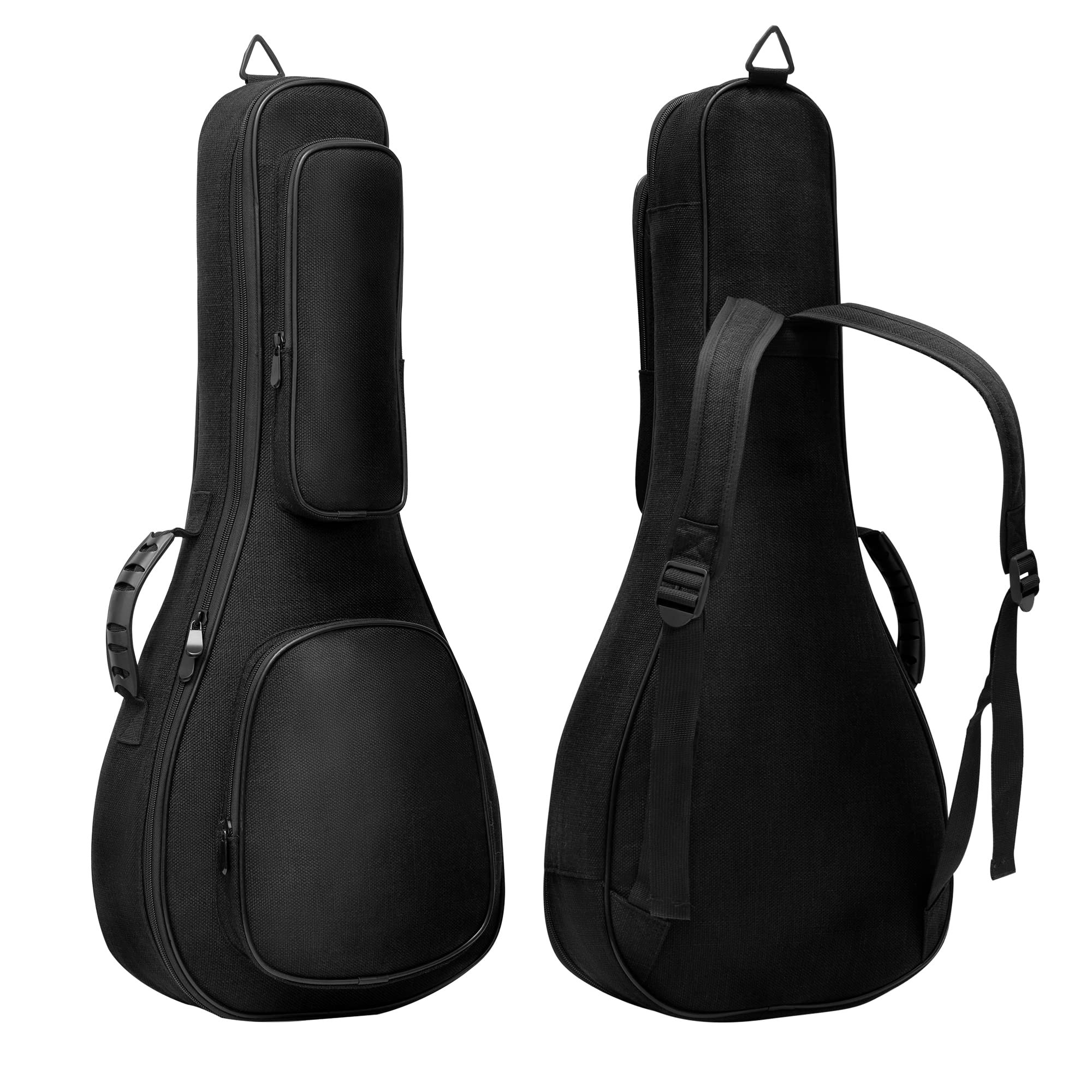 Deviser Mandolin case Packpack 05 Inch Thick Padding ABS Handles Mandolin bag 28 Inch mandolin gig bag with picks Black (Black)