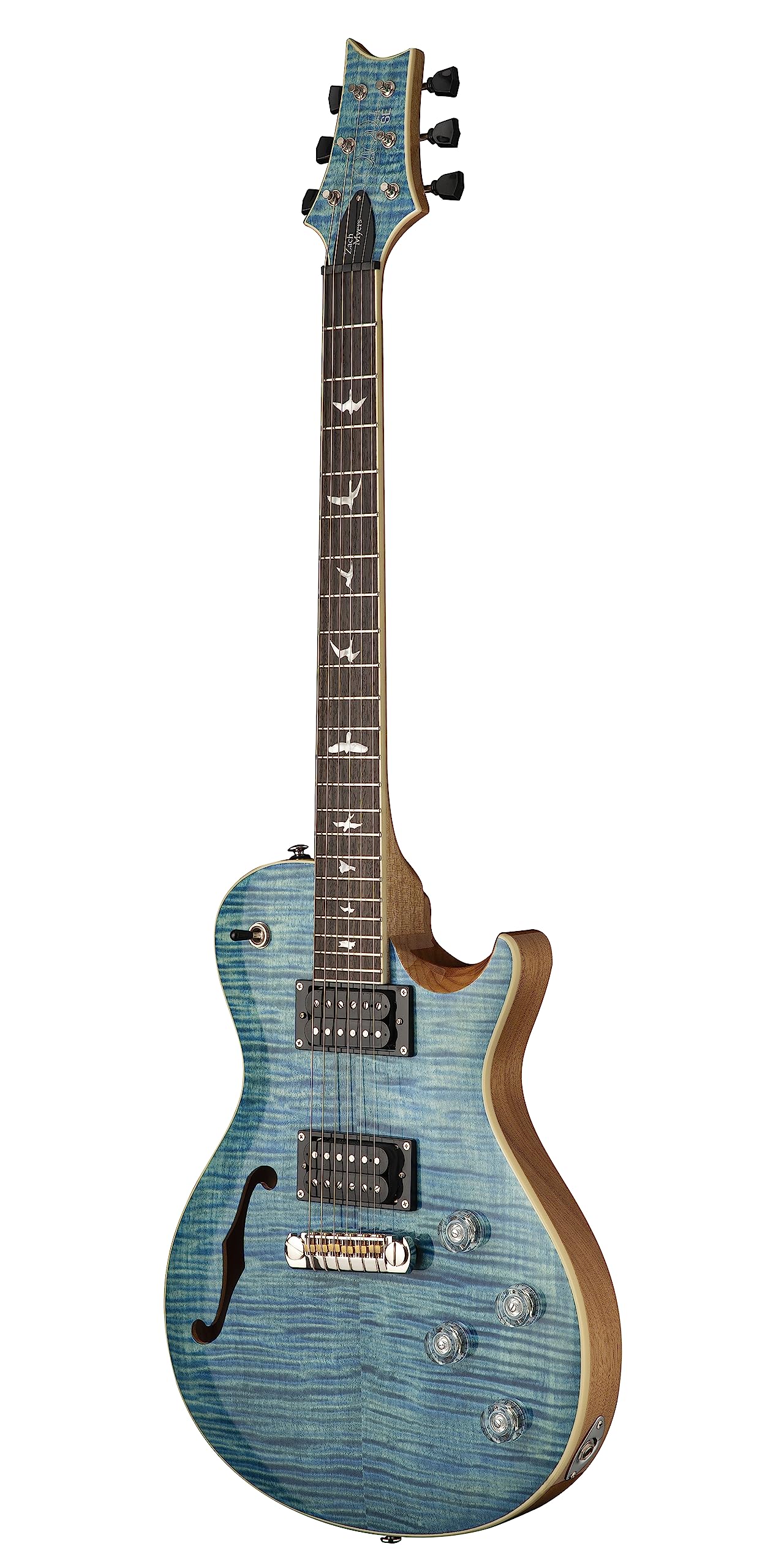 PRS Paul Reed Smith 6 String SE Zach 594 Electric Guitar, Myers Blue, Right (111437::MC:)