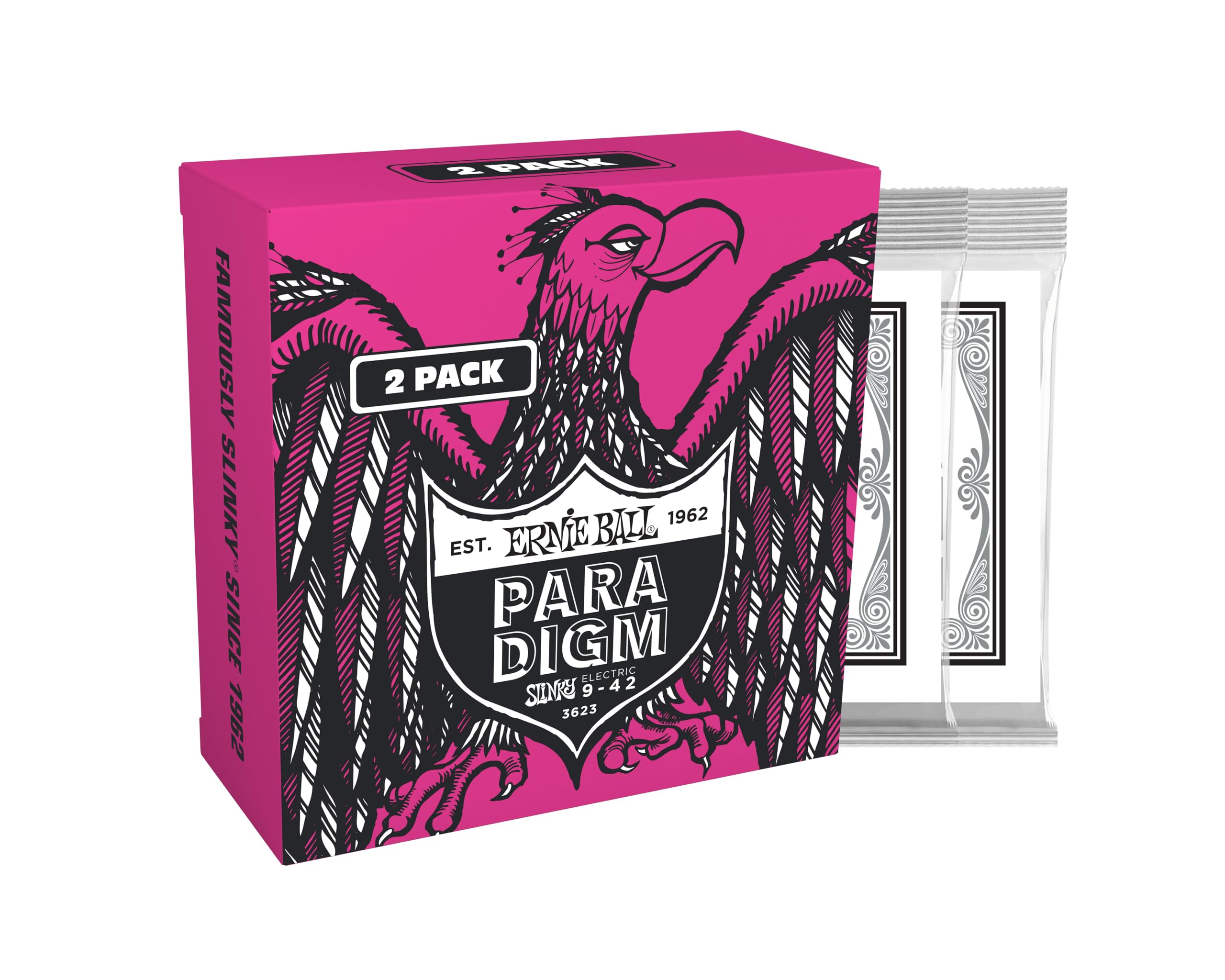Ernie Ball Super Slinky Paradigm Electric Guitar Strings Amazon Exclusive 2 Pack 9-42 (P03623)