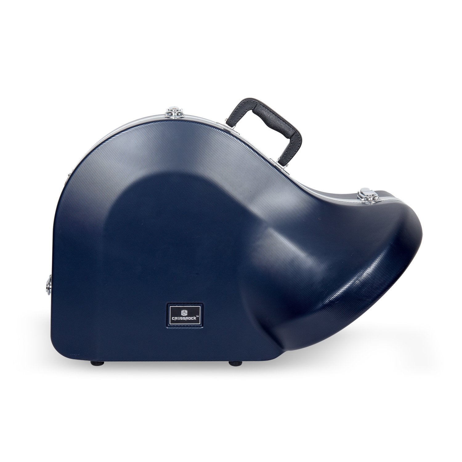 Crossrock ABS Hard-shell Case for French Horn with Single Shoulder Strap-Blue(CRA862FHBL)