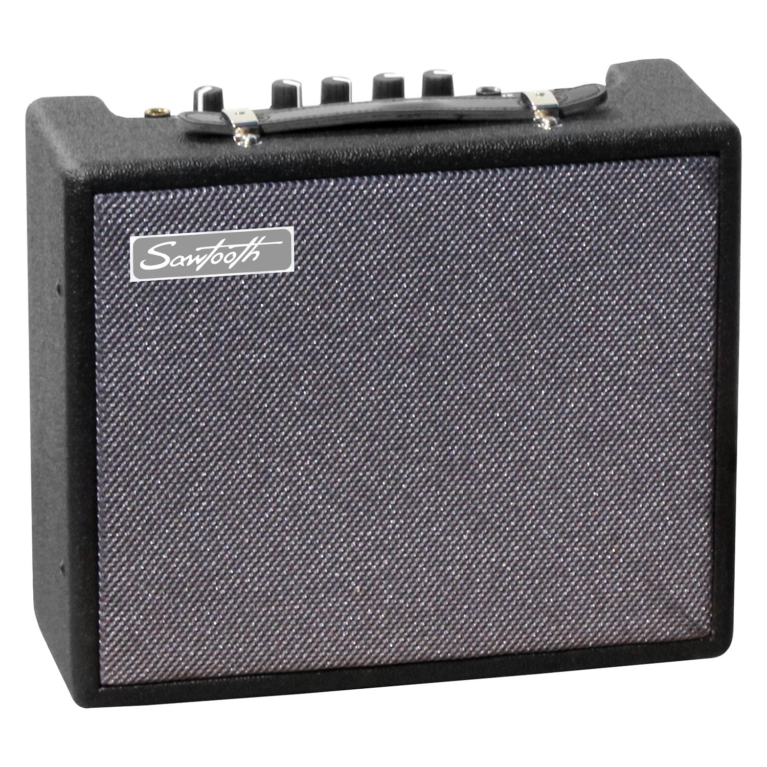 Sawtooth 10-Watt Electric Guitar Amp with Instrument Cable & Pick Sampler