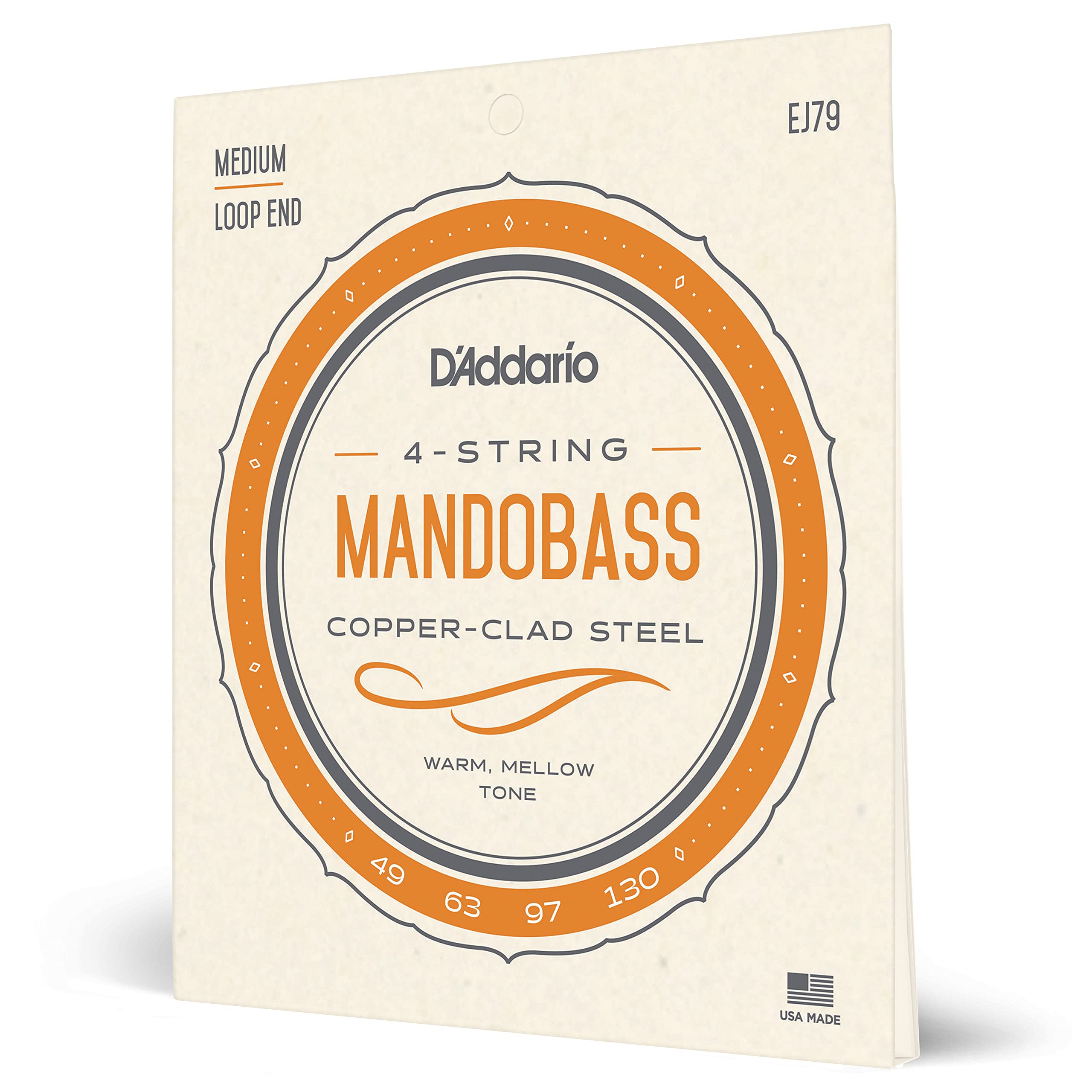 D'Addario J79 Copper Mandobass Strings, 49-130