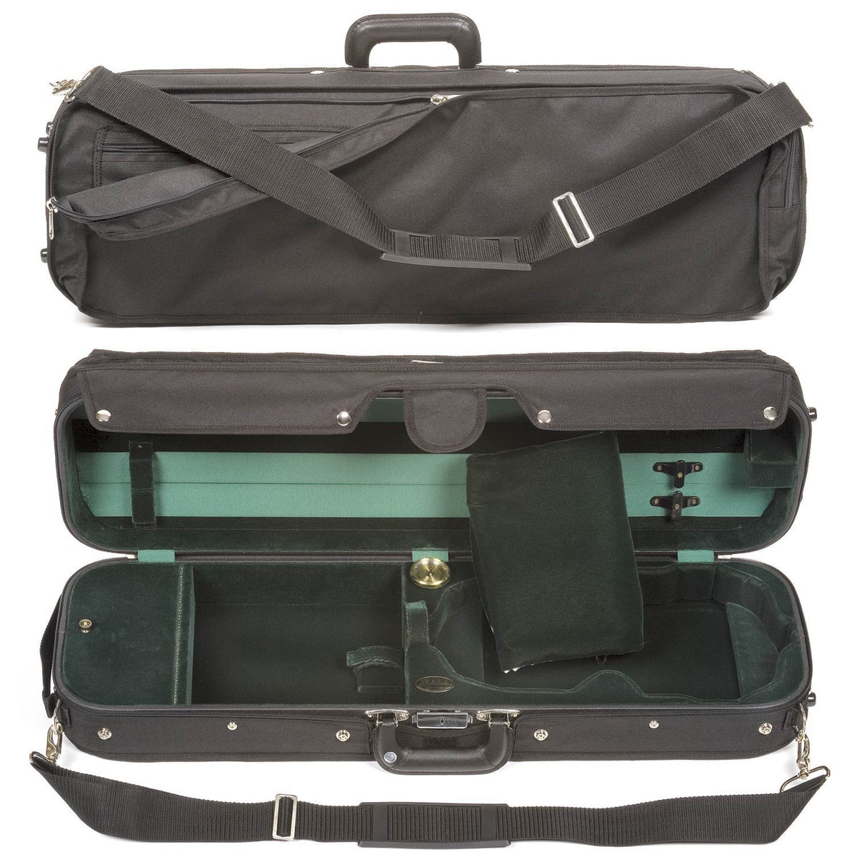 Bobelock Hill Style Lite 6002 4/4 Violin Case with Green Velvet Interi ...