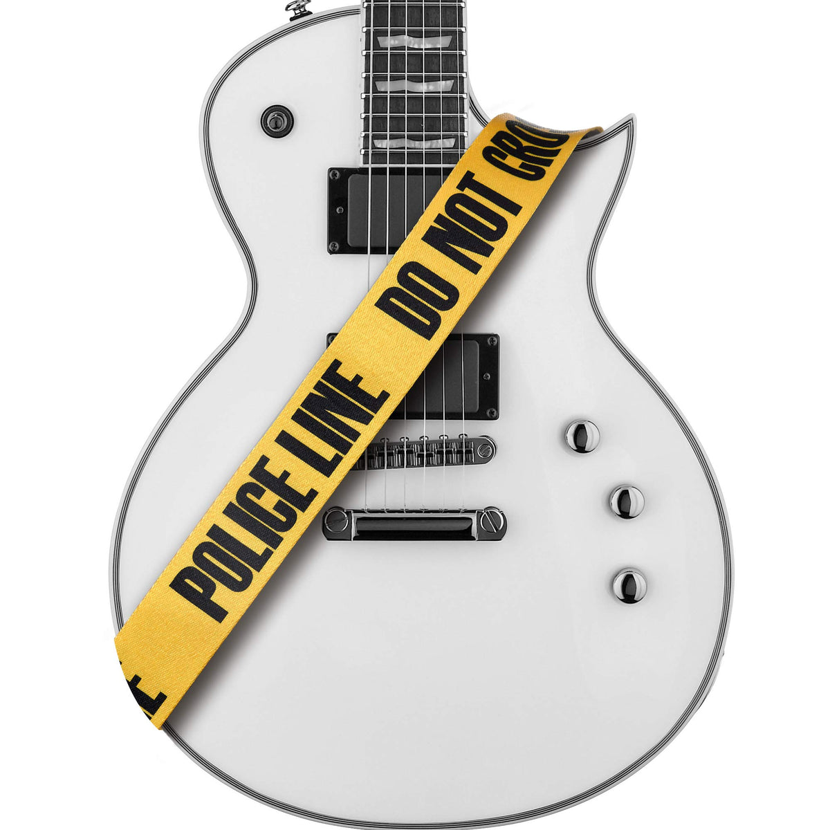 Amumu Guitar Strap For Acoustic Electric Guitars Bass Guitars With Print Do Not Cross Police Line