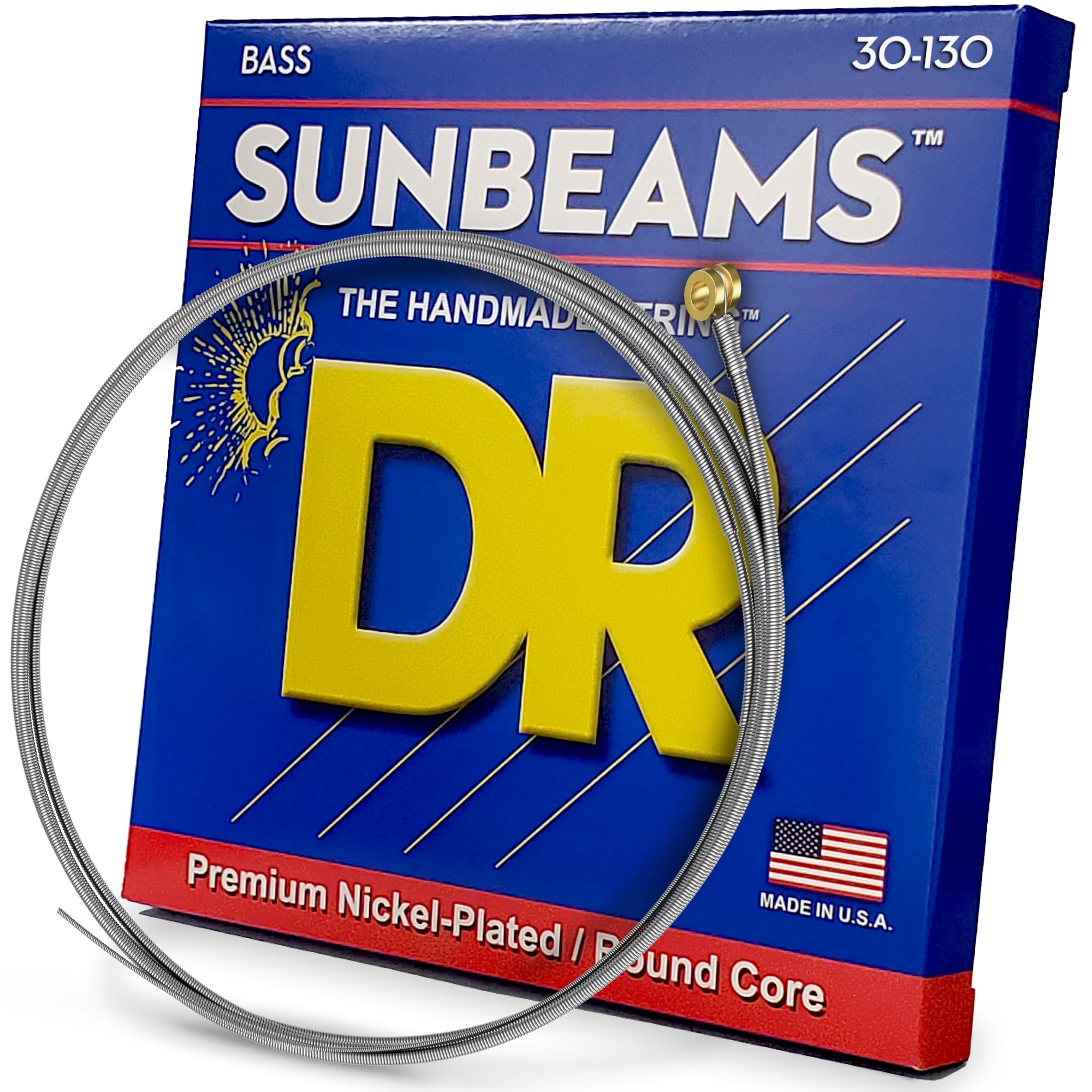 DR Strings Sunbeam Round Core Bass Medium 6, Strings (NMR6130)