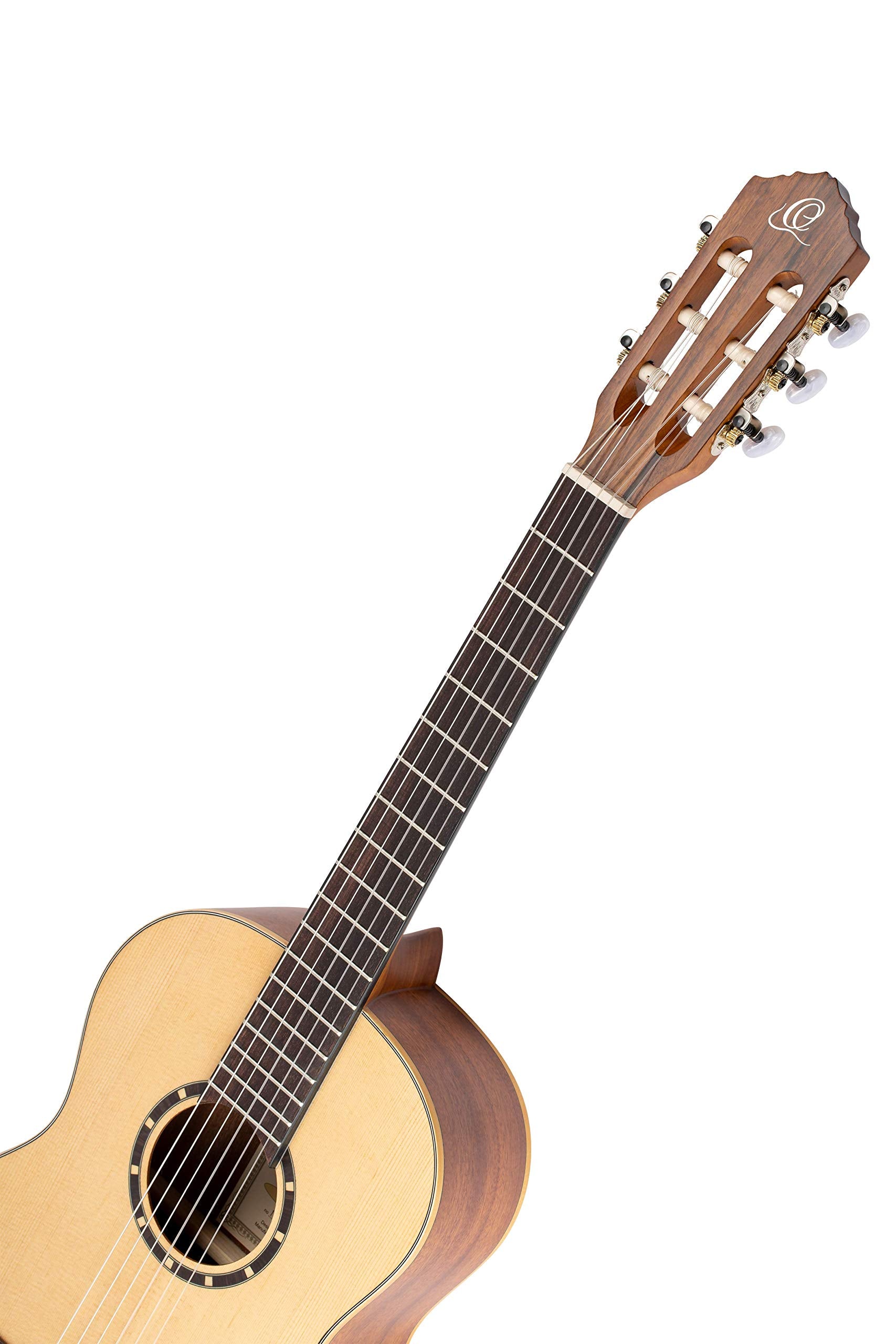 Ortega Guitars 6 String Family Series 3/4 Size Nylon Classical Guitar w/Bag, Right, Spruce Top-Natural-Satin, (R121-3/4)