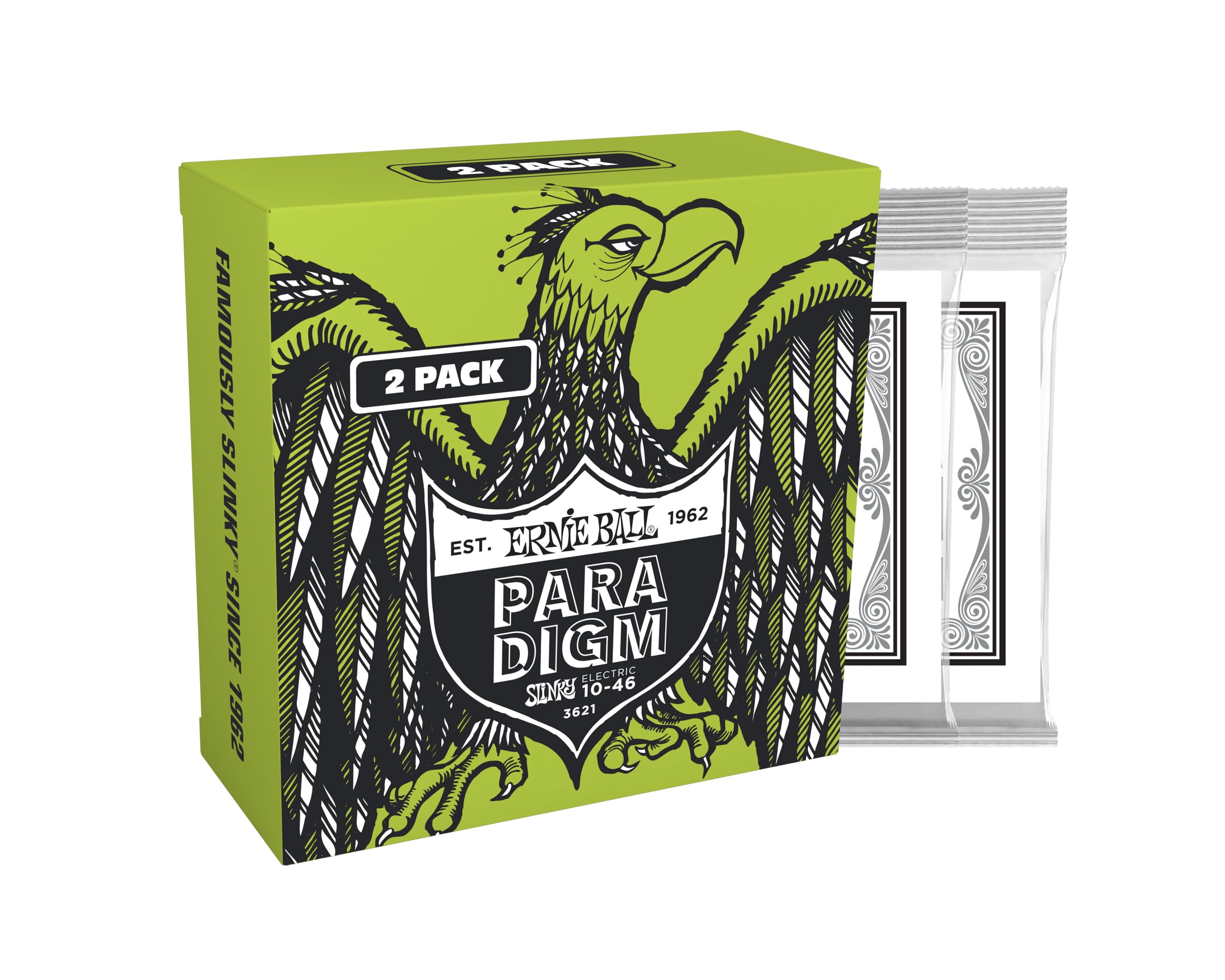 Ernie Ball Regular Slinky Paradigm Electric Guitar Strings Amazon Exclusive 2 Pack 10-46 (P03621)