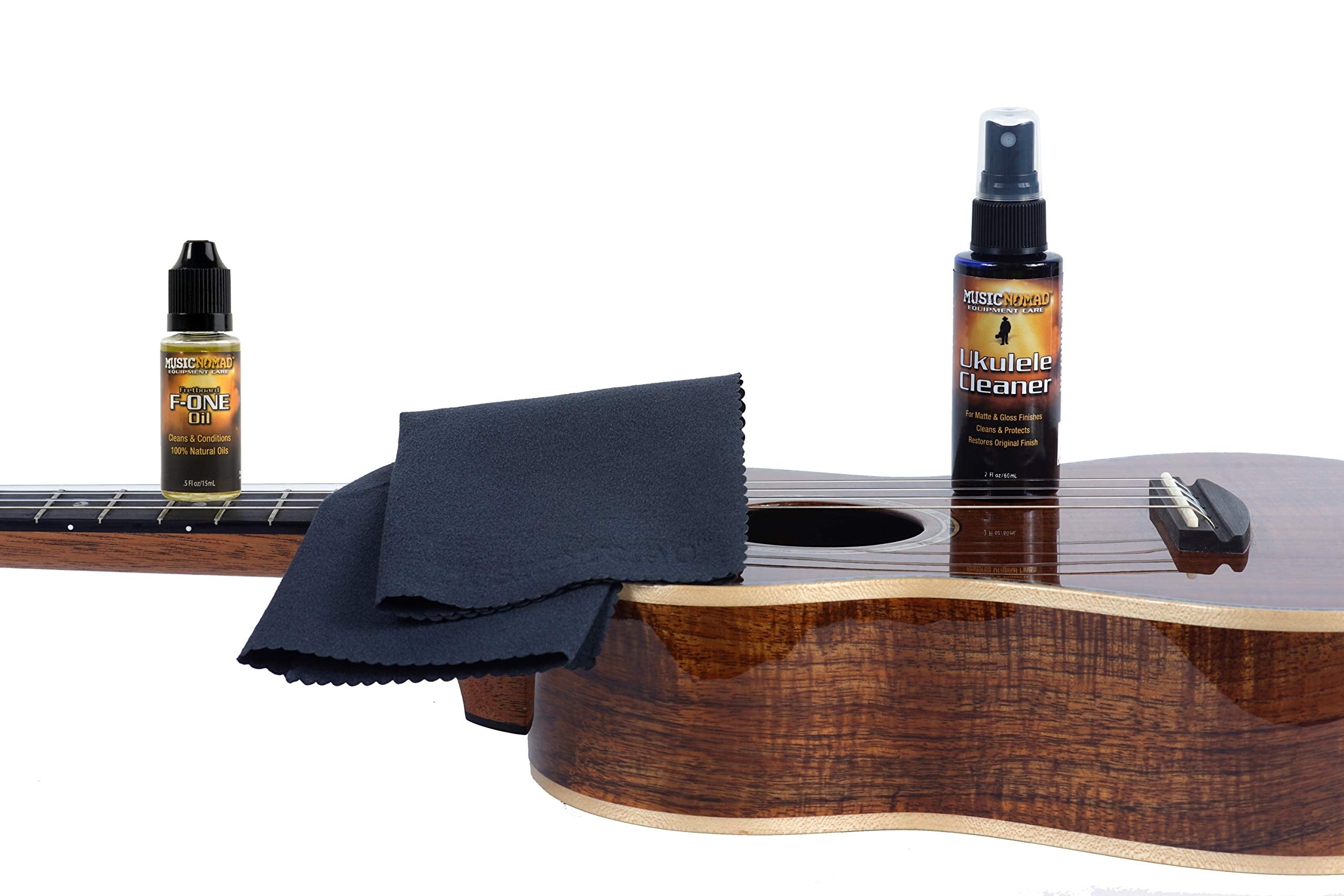 MusicNomad MN142 Premium Ukulele Care Kit 3 Pack