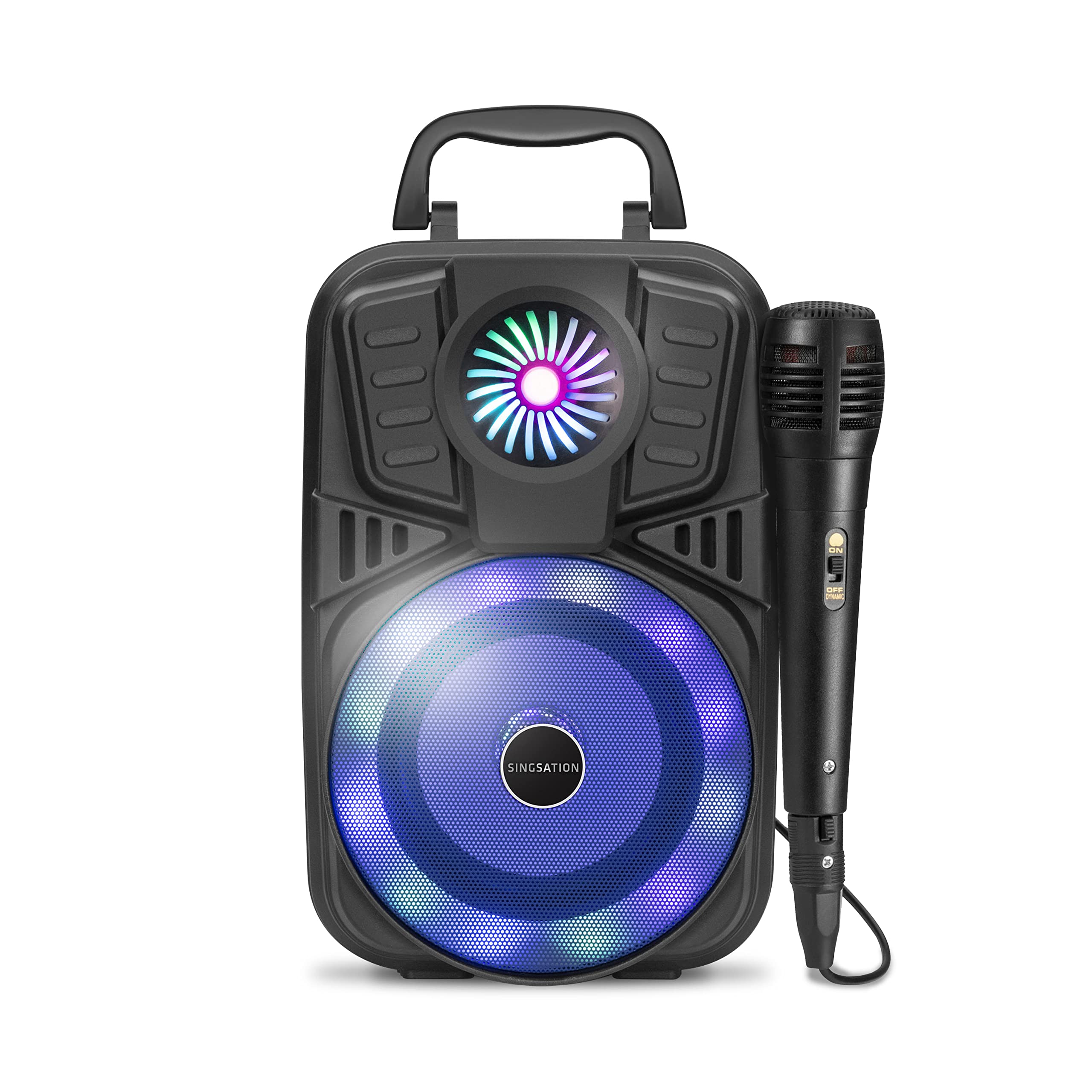 Singsation Karaoke Machine, 5.0 Portable Bluetooth 4 Speaker Dynamic Loudspeaker, Ultimate Karaoke Home System, Led Party Lights