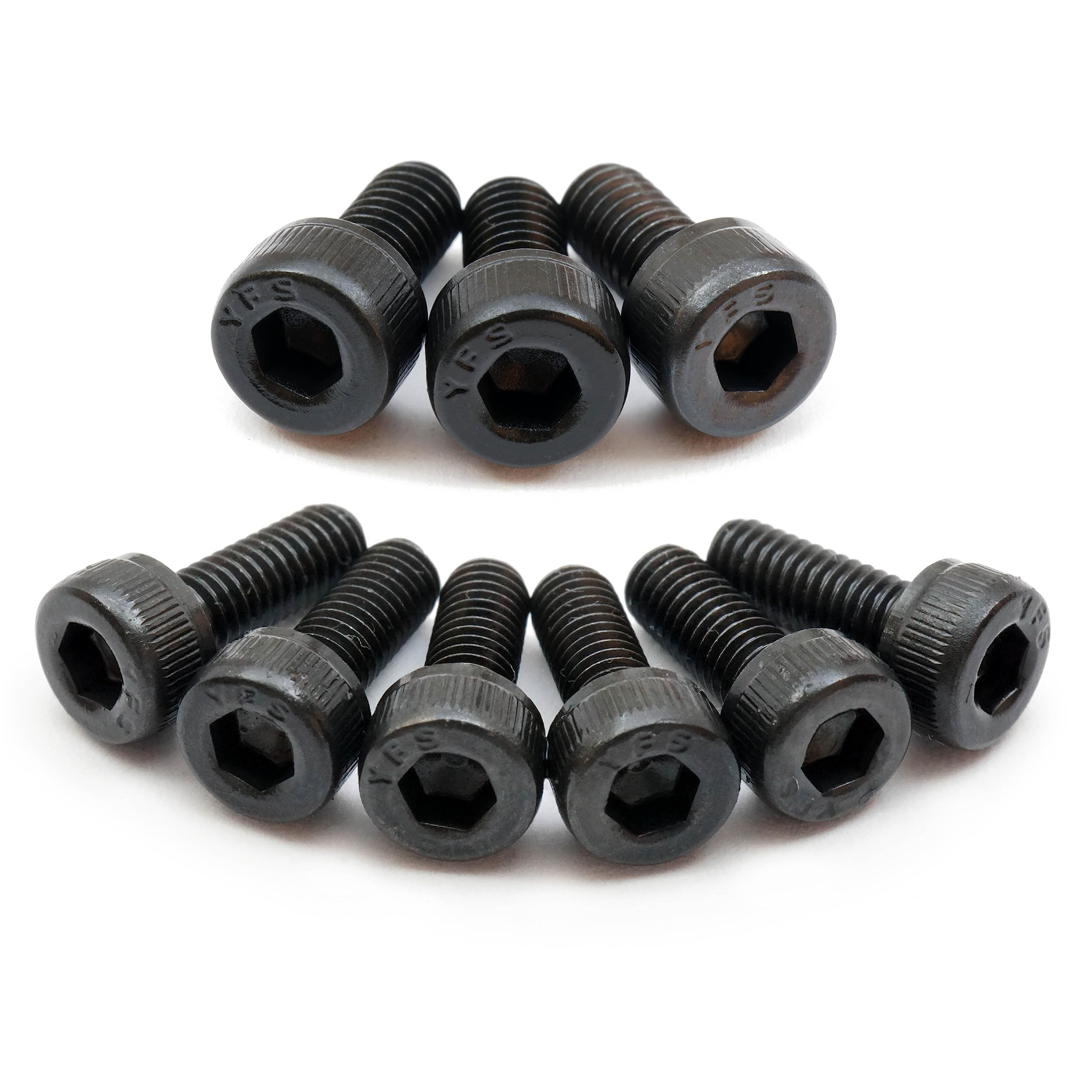 Black Alloy Steel - Floyd Rose Style Guitar Locking Nut Screws (3) And Saddle Intonation Mounting Hold Screws (6) - Monsterbolts