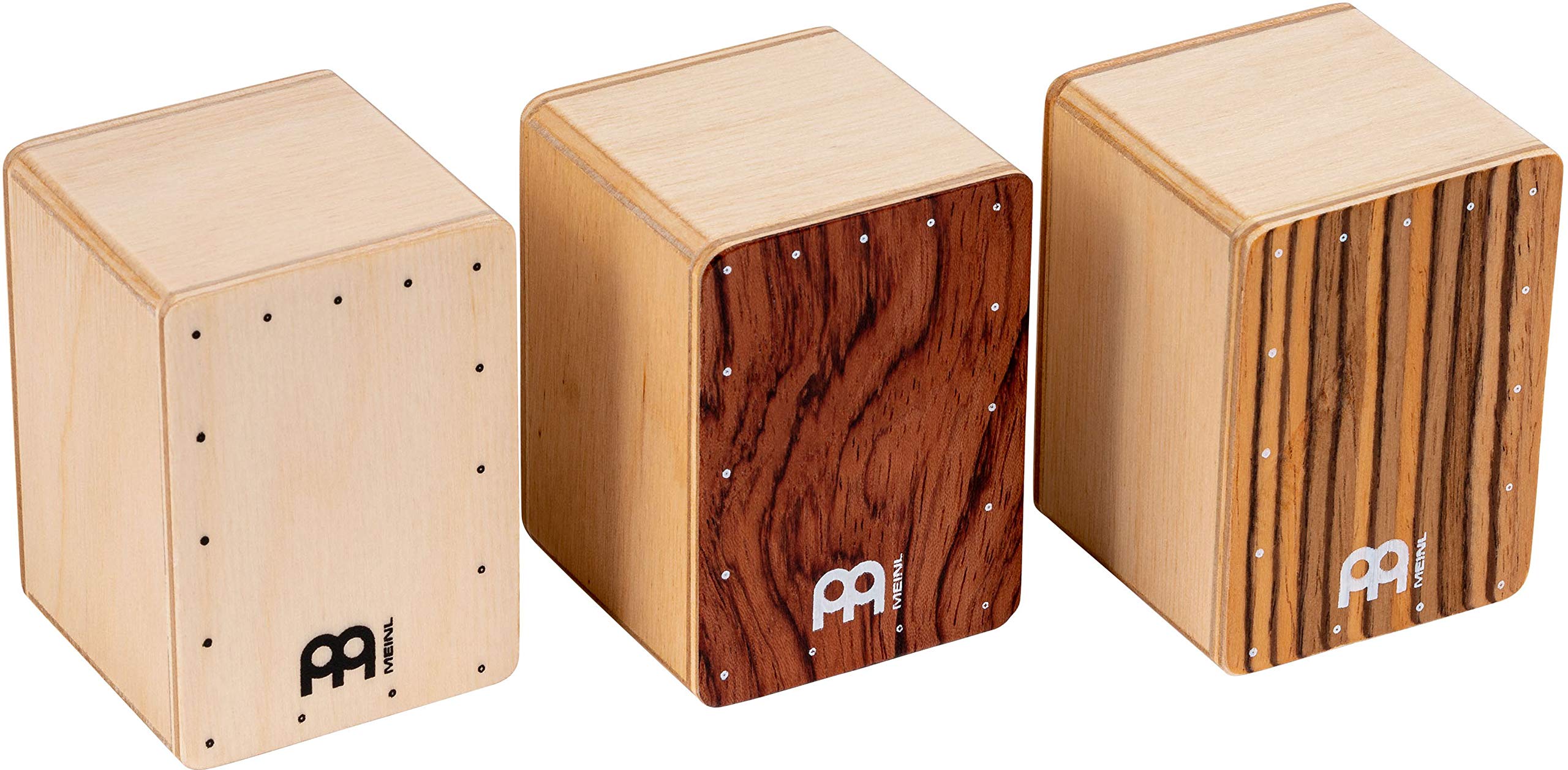 Meinl Percussion Mini Cajon Shaker Set Made in Europe-Baltic Birch Body, 2-Year Warranty, 3 Piece Mixed (SH50-SET)