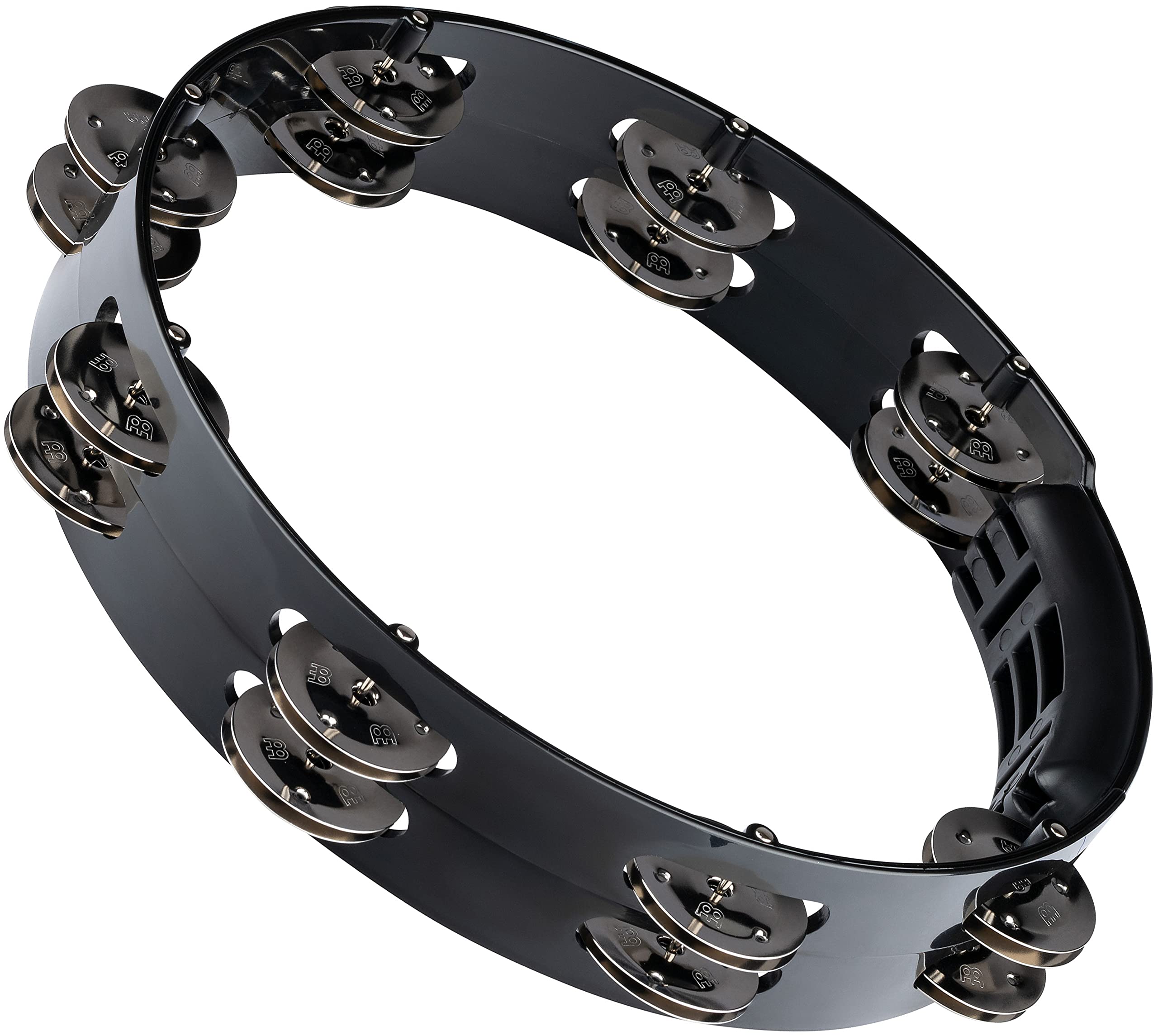 Meinl Percussion HTT10BK Headliner Series Tour Tambourine, 10 - 2 Rows, Black