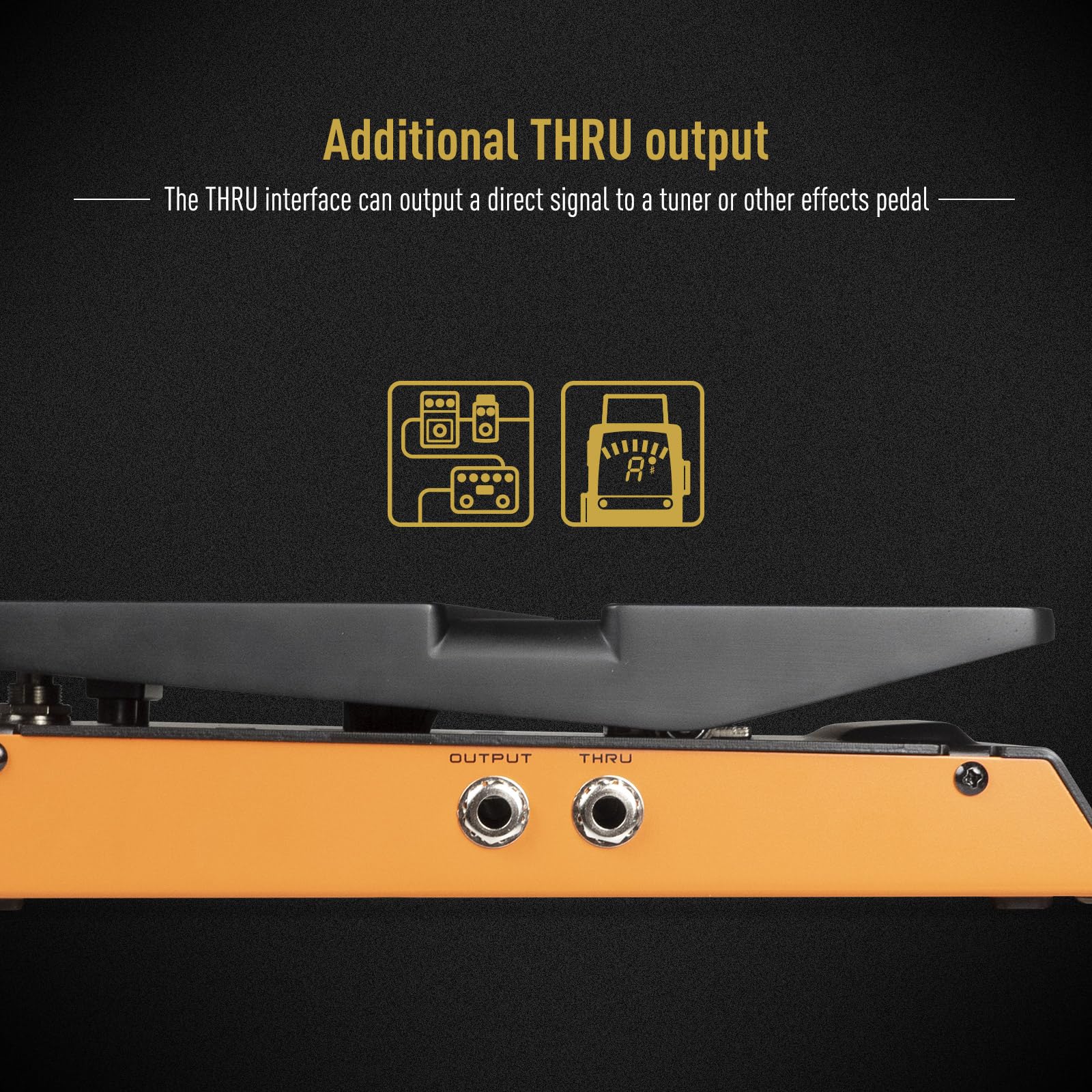 SONICAKE Wah Active Volume Pedal, Wah & Volume 2 in 1 Combo Guitar Effects Pedal, Full-size Pedal - FlipWah