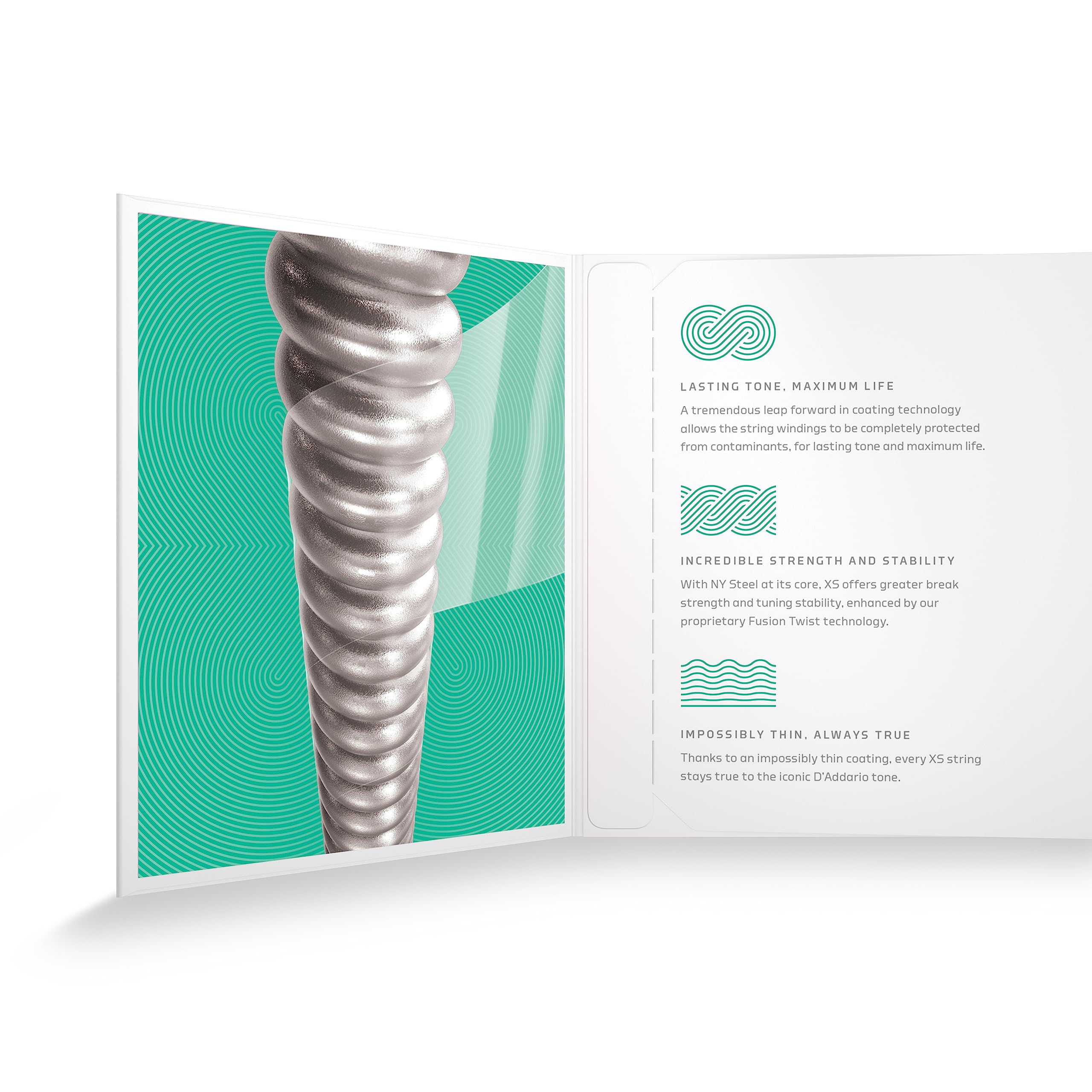 D'Addario Guitar Strings - XS Nickel Coated Electric Guitar Strings - XSE1156 - Maximum Life with Smooth Feel & Exceptional Tone