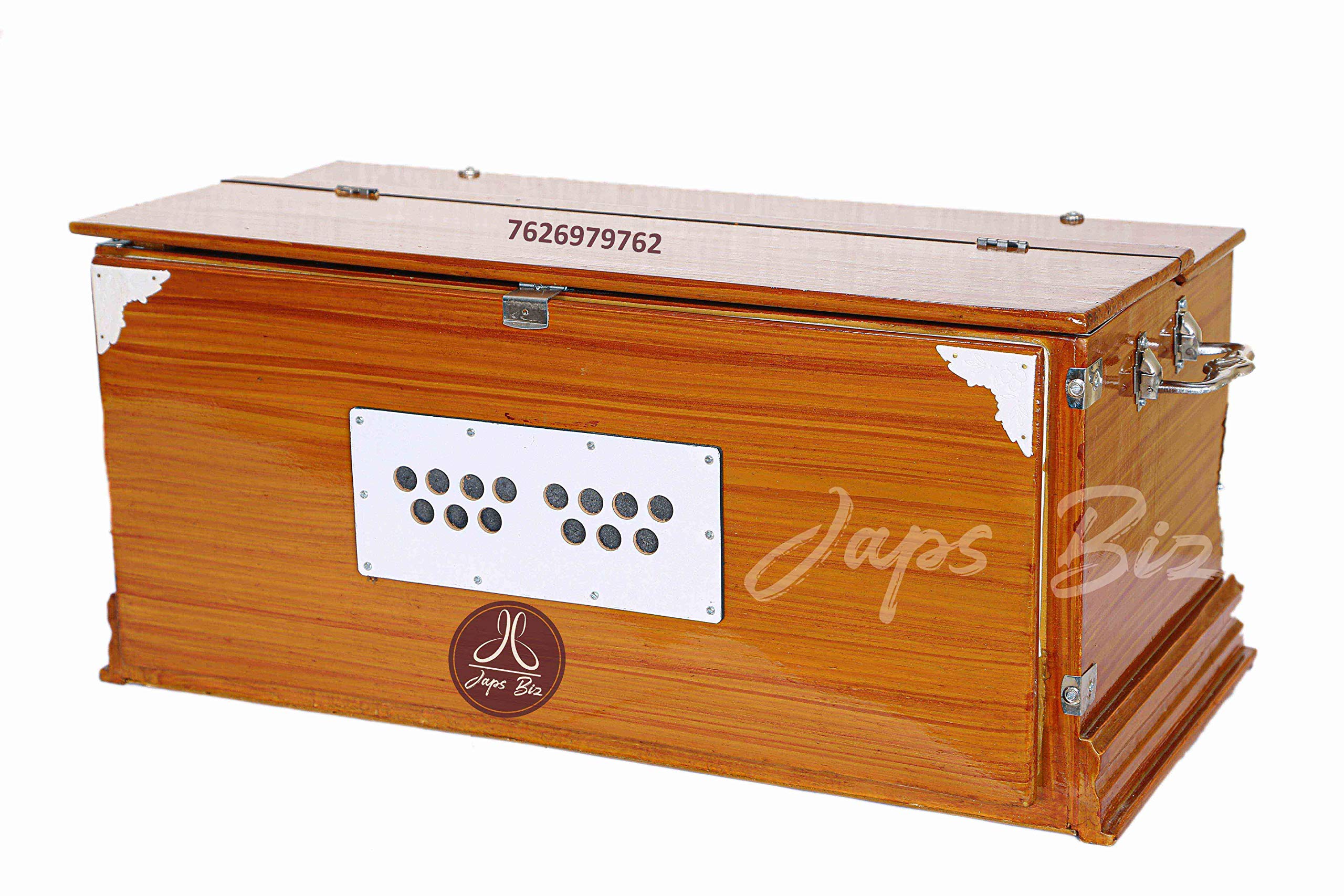 Japs Biz 7-Stopper, 39-Sur, Double Bellow Harmonium With Carry Bag