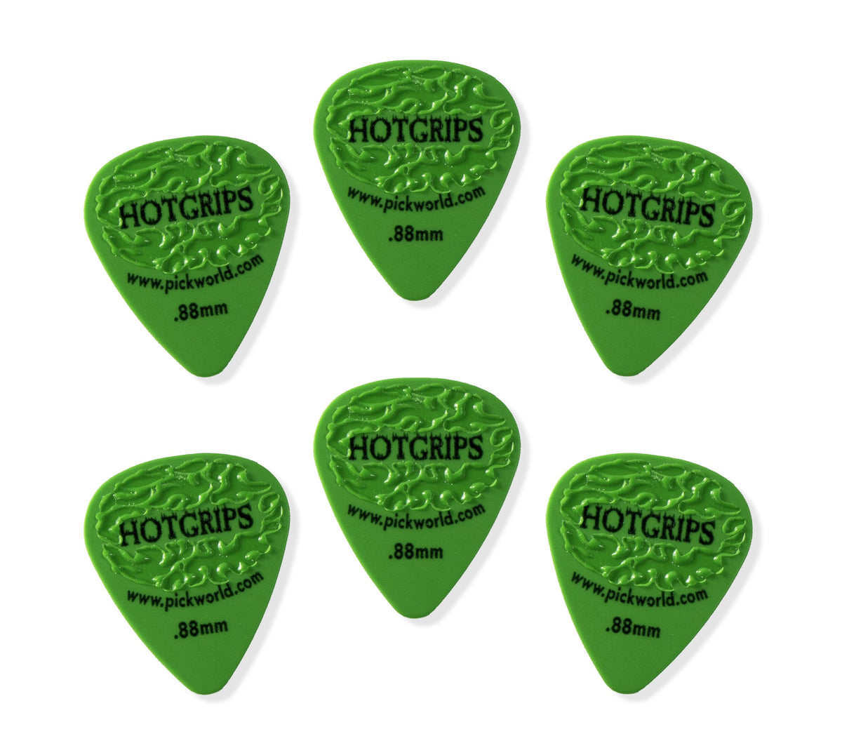 Pickworld Guitar Picks (Hg6D-4), .88Mm, Green