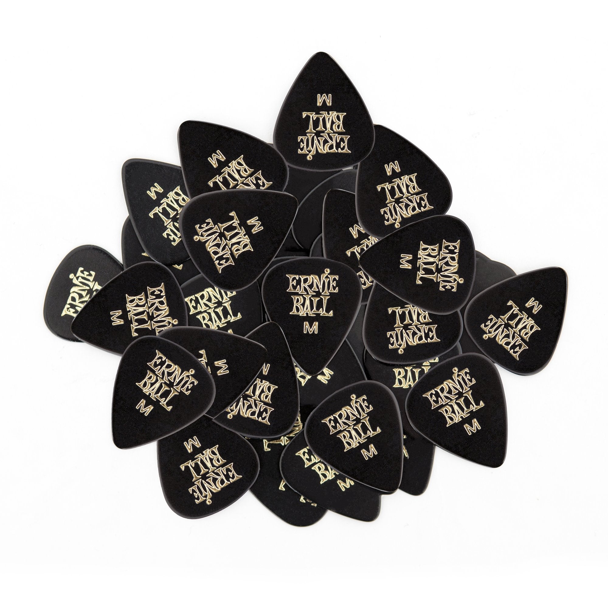 Ernie Ball Guitar Picks, Medium, Black, 144-pack (P09114)