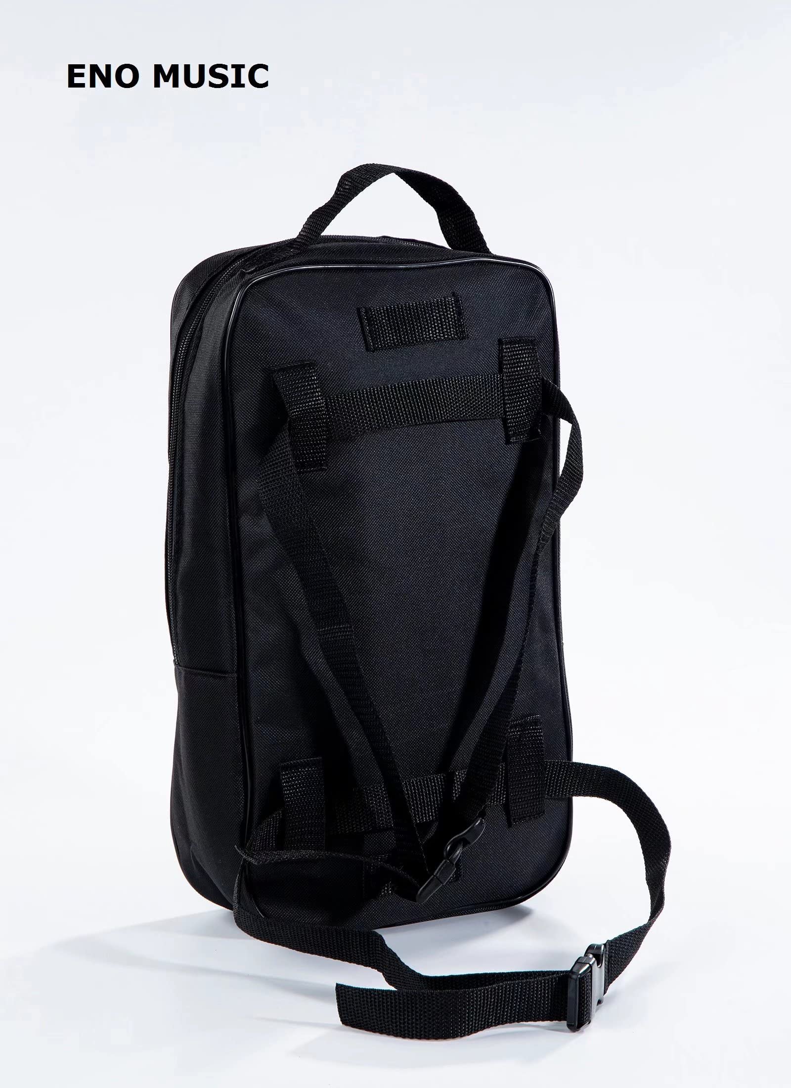 ENO MUSIC Stompbox Portable Aluminum Alloy Guitar Effects Mini Pedal board and Case Kit with Mounting Tape and Cable Ties/Pedals