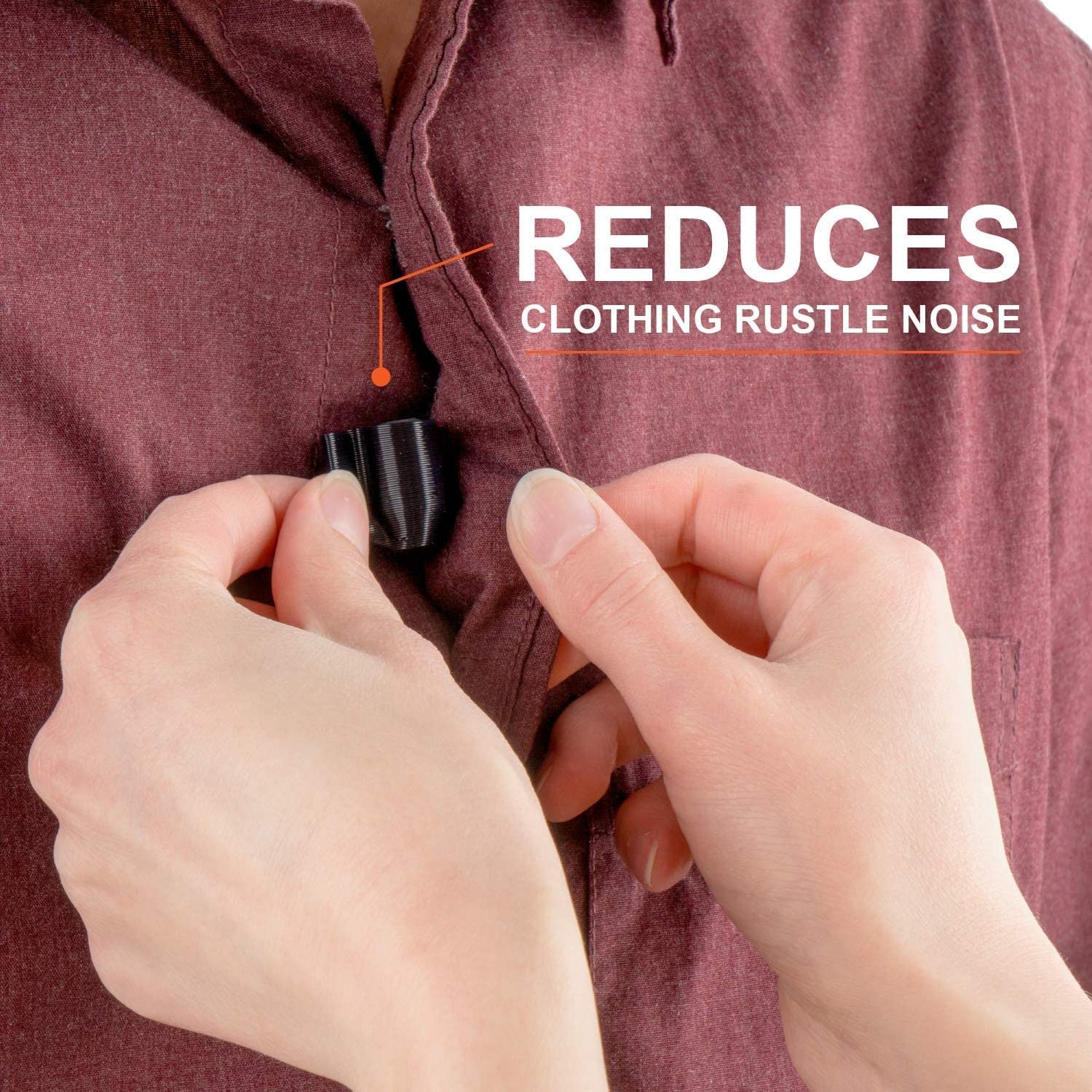 Isolate IT Lavalier Microphone Isolation Shield System with Sorbothane (Compatible with Countryman B3, Brown/Black)