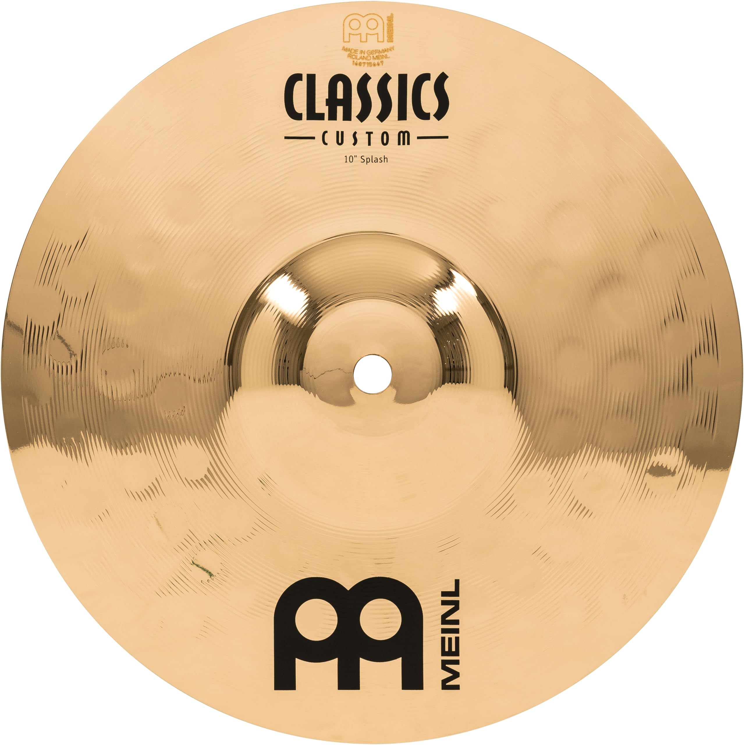 Meinl 10 Splash Cymbal - Classics Custom Brilliant - Made In Germany, 2-YEAR WARRANTY (CC10S-B)