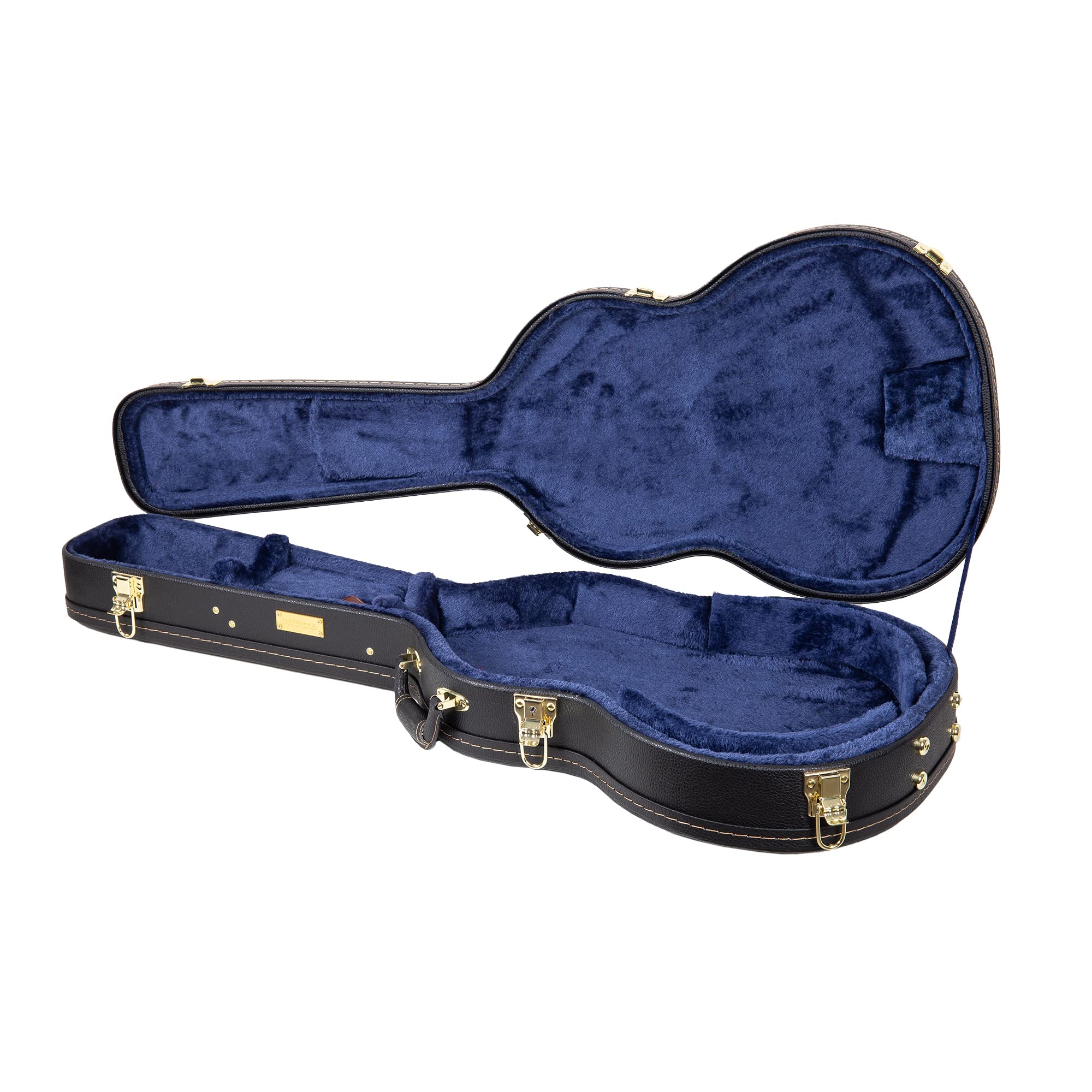 Crossrock Electric Guitar Case for PRS SE Series Hollowbody Guitars, Right-hand, Black (CRW620JA14BK)