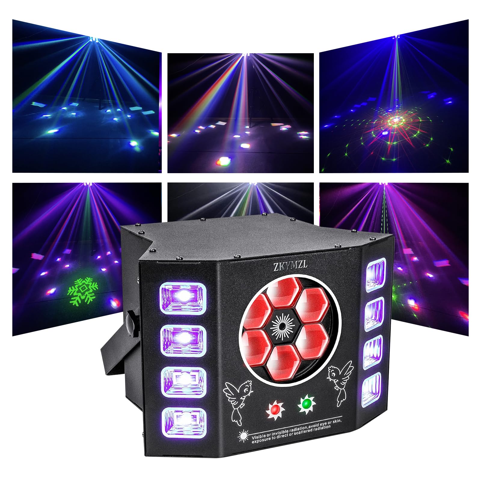 Uv Dj Lights 100W Bee Eye Strobe Stage Light Disco Light With Beam Pattern Strobe Effect, Dmx Control For Stage Wedding Bar Kara