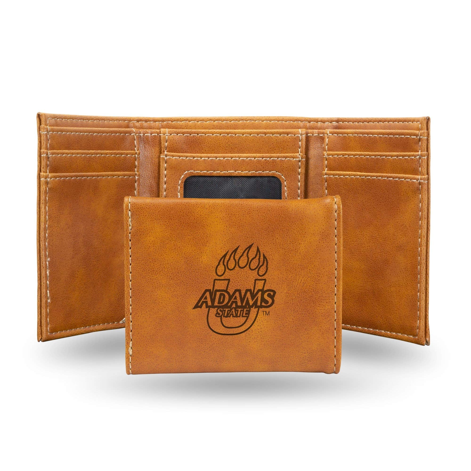 Rico Industries Ncaa Adams State Grizzlies Laser Engraved Trifold Wallet