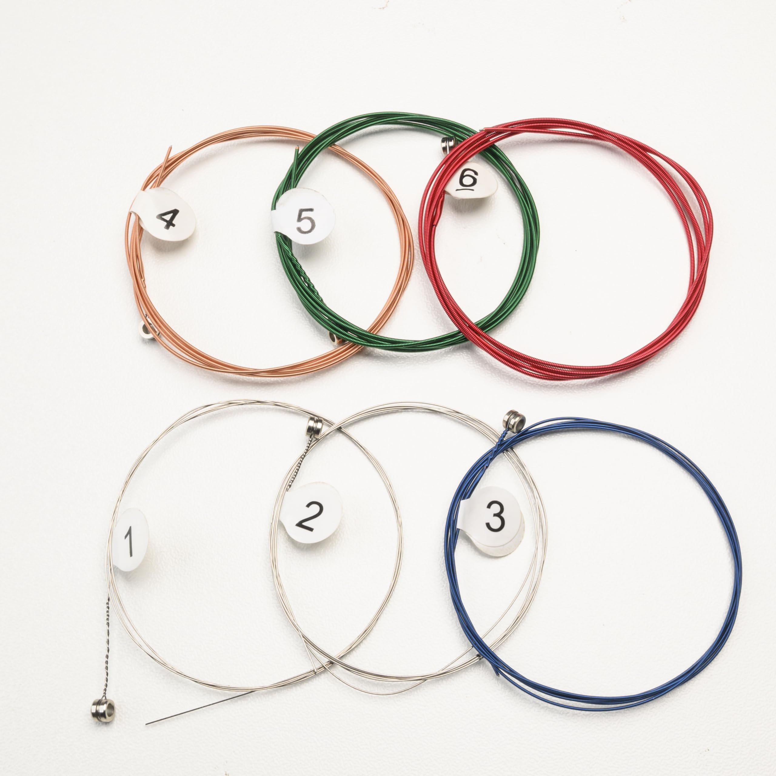 Gzyujiemedia 6 Pieces Acoustic Guitar Strings Set (String Gauge 0.01-0.05),(10-50), Replacement Bronze Strings, Ideal For Beginn