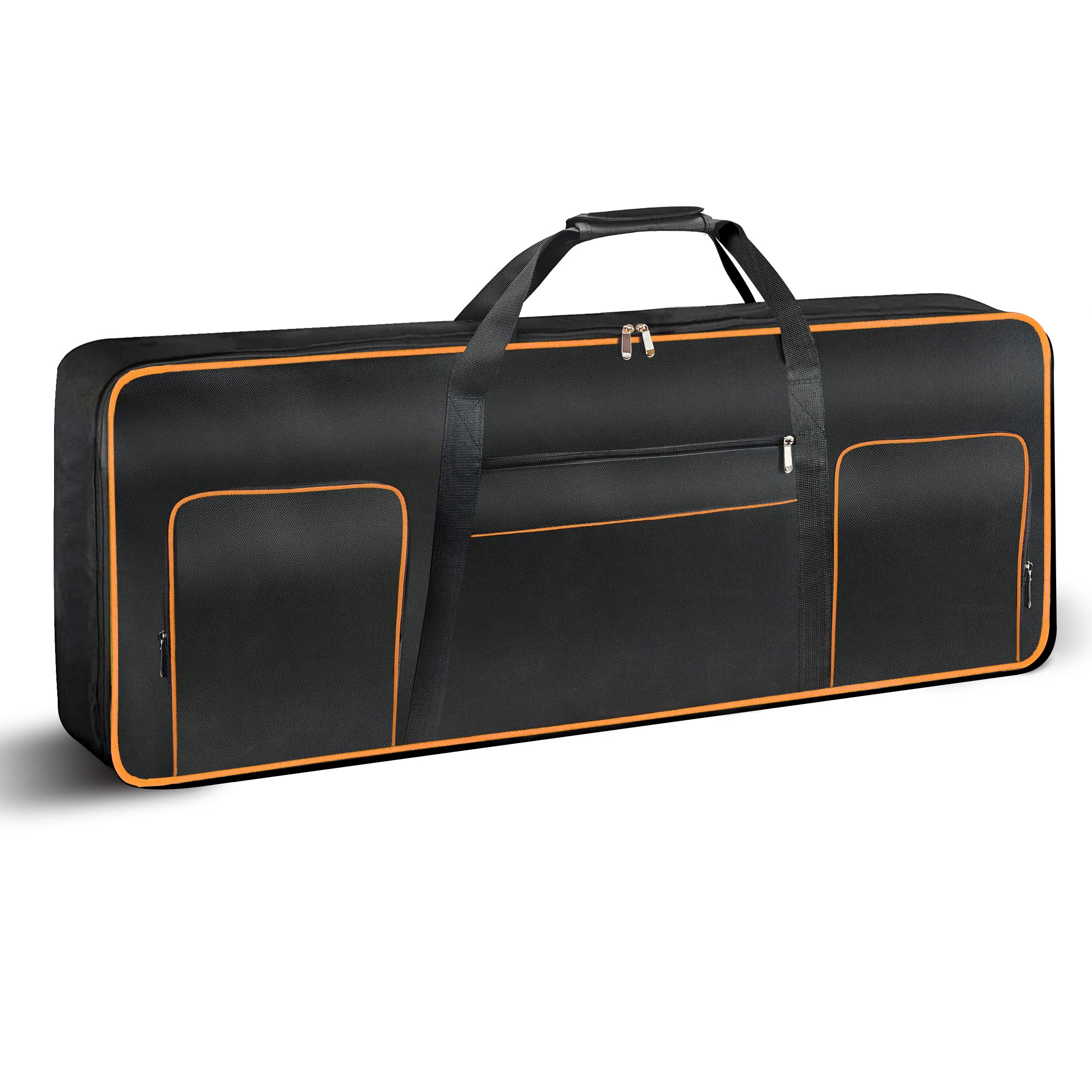 61 Key Keyboard Gig Bag Case,Portable Durable Keyboard Piano Waterproof 600D Oxford Cloth with 10mm Cotton Padded Case Gig Bag 4