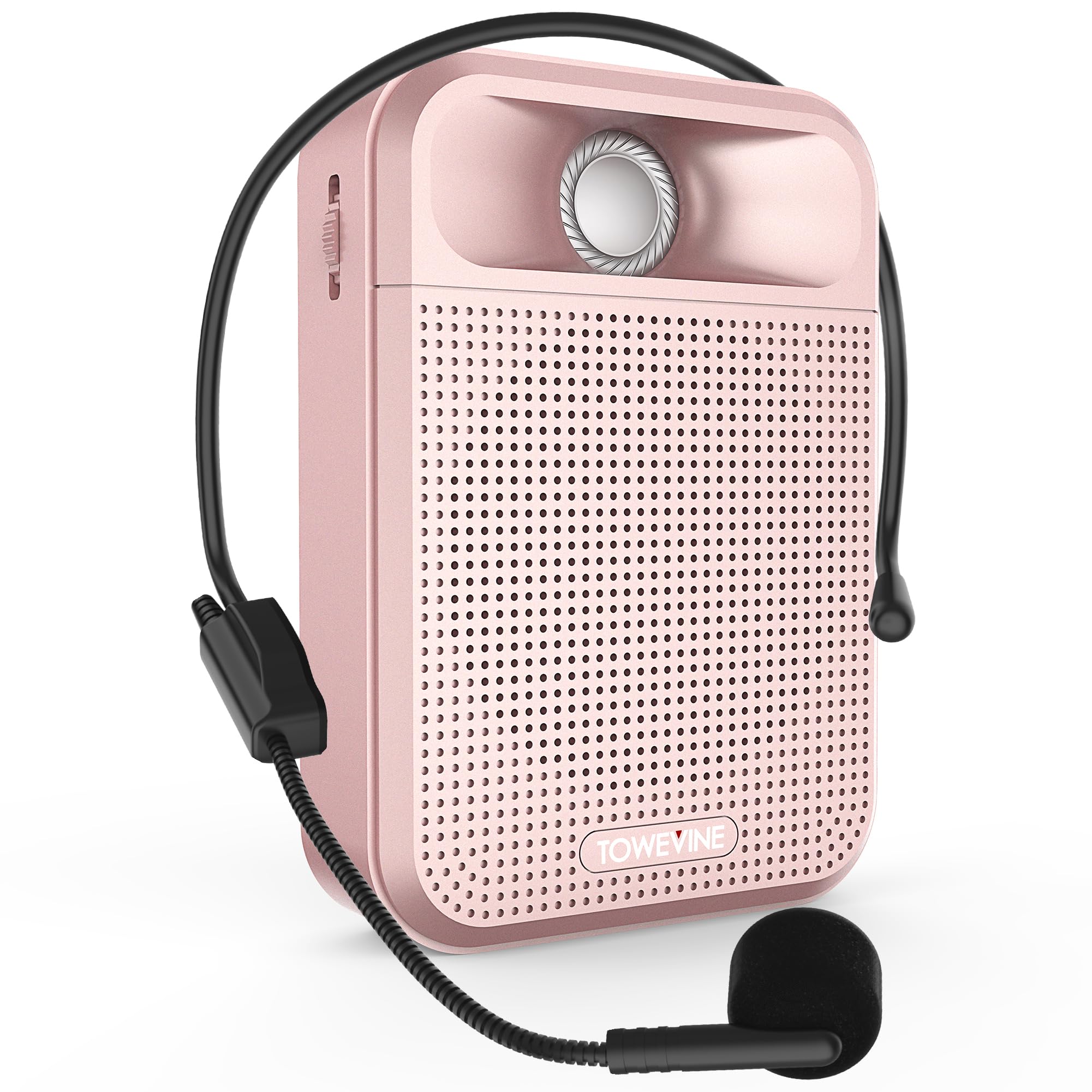 Voice Amplifier, Towevine Rechargeable Microphone for Teachers, Portable Speaker with Headset and Waistband for Classroom, Singi