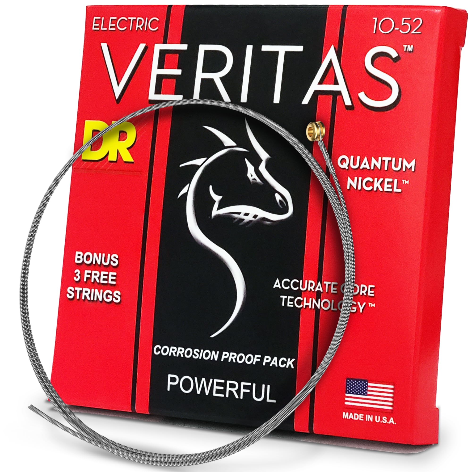Dr Strings Vte-10/52 Veritas Electric Guitar String 10-52
