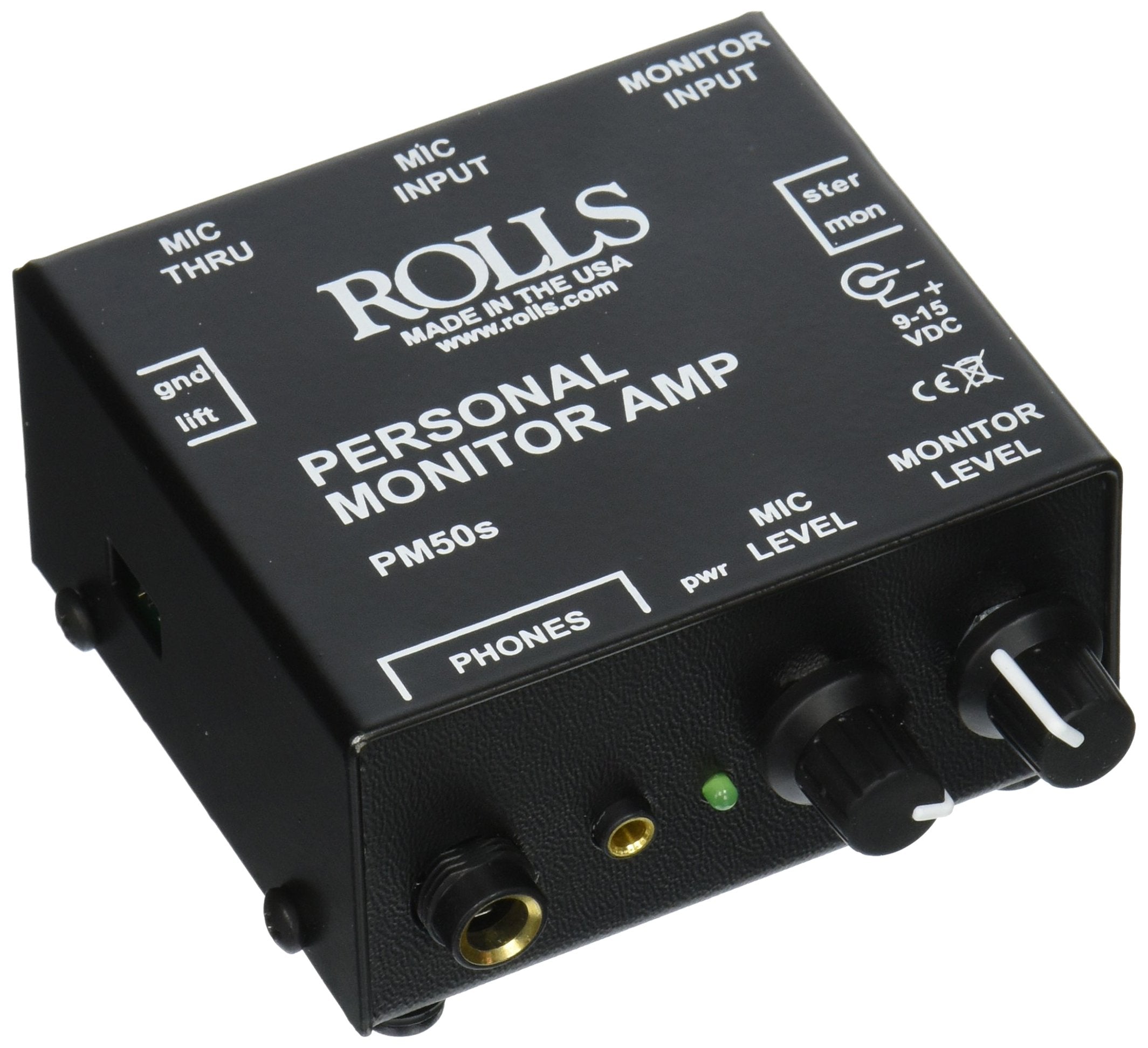 Rolls Pm50S Personal Monitor Amplifier , Black