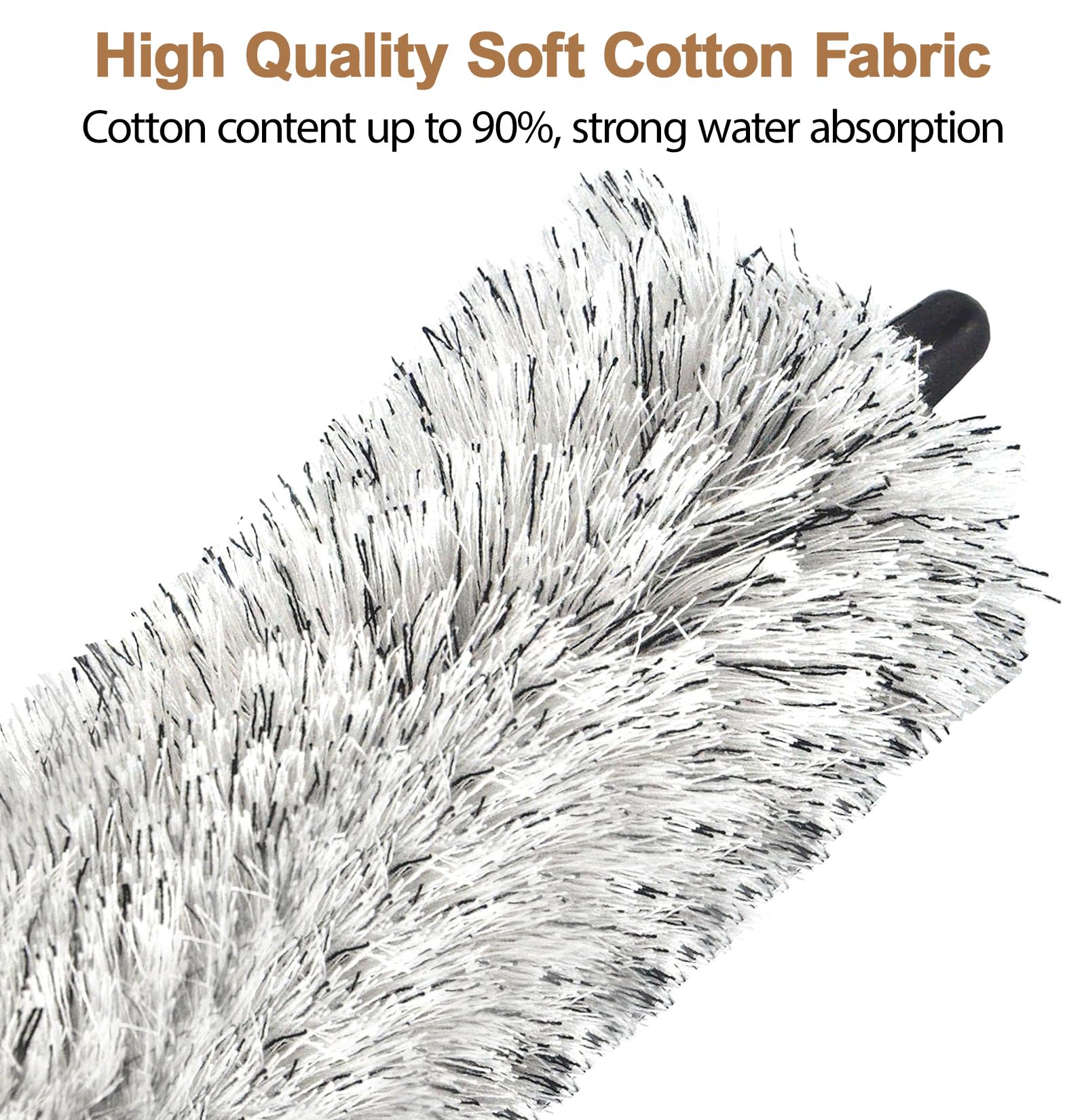 Tenor Saxophone Cleaning Swab, Tenor Sax Pad Saver Brush Cleaner, Ultra Absorbent Cotton Sax Cleaning & Care Kit, Suitable for T