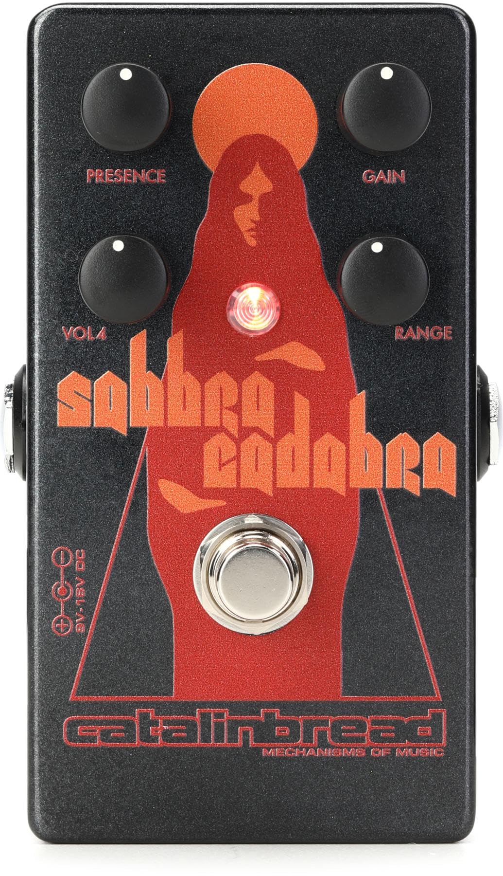 Catalinbread Sabbra Cadabra Overdrive Pedal - High-Gain Overdrive Effects with Range, Gain, Presence, and Volume Controls for Gu