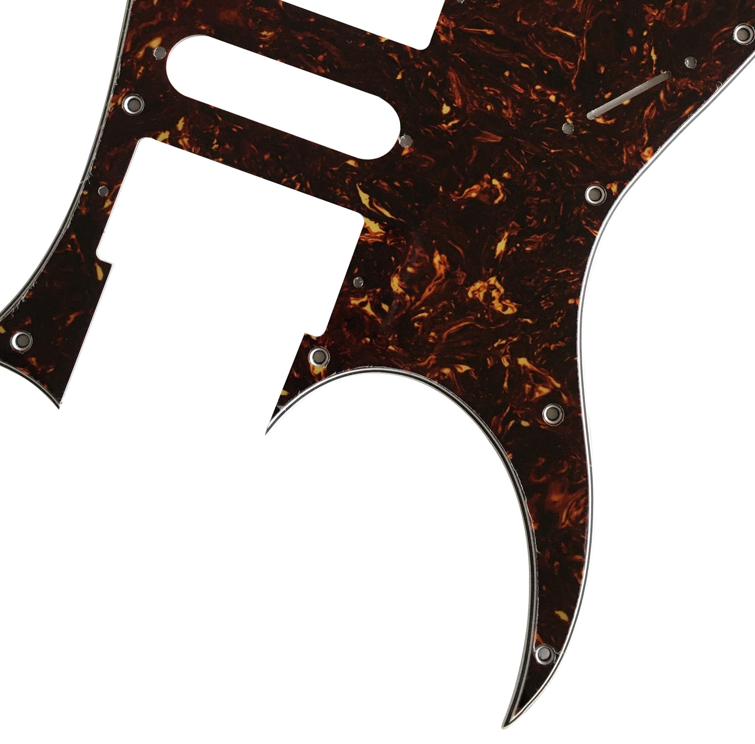 Guitar Parts For Ibanez RG 350 EX Style Lefthanded Guitar Pickguard (4 Ply Brown Tortoise)