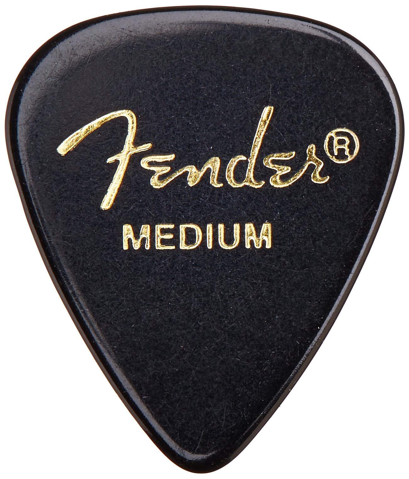 Fender Classic Celluloid Guitar Picks 351 Shape, Black, Medium, 144-Pack