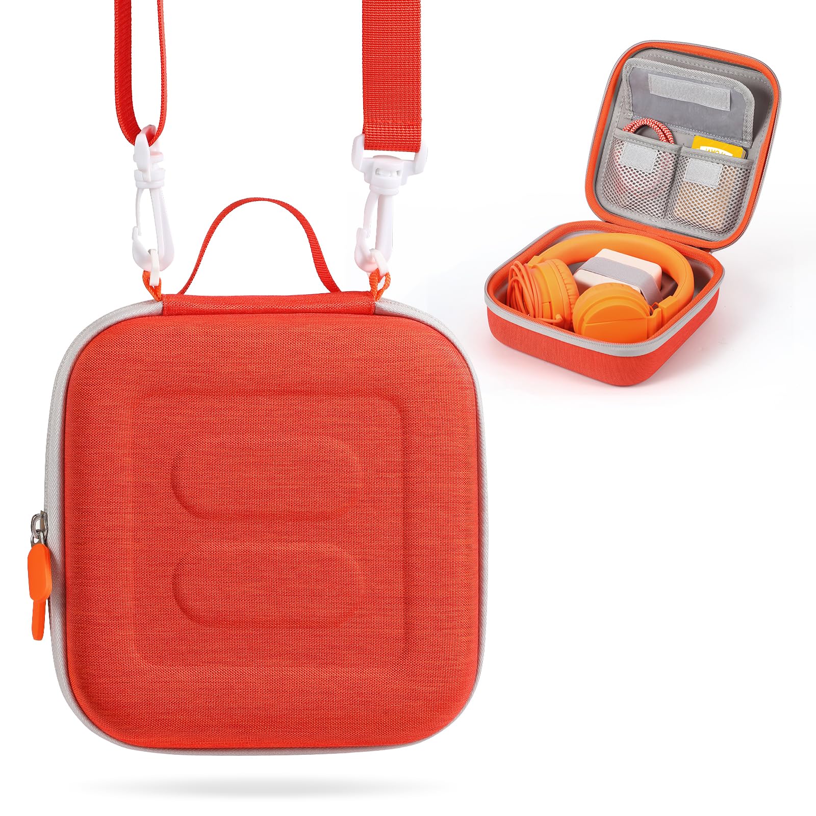 Jaffzora Hard Case Compatible with Yoto Mini Kids Audio Music Player & Yoto Headphone, Travel Storage Case for Children Speaker 