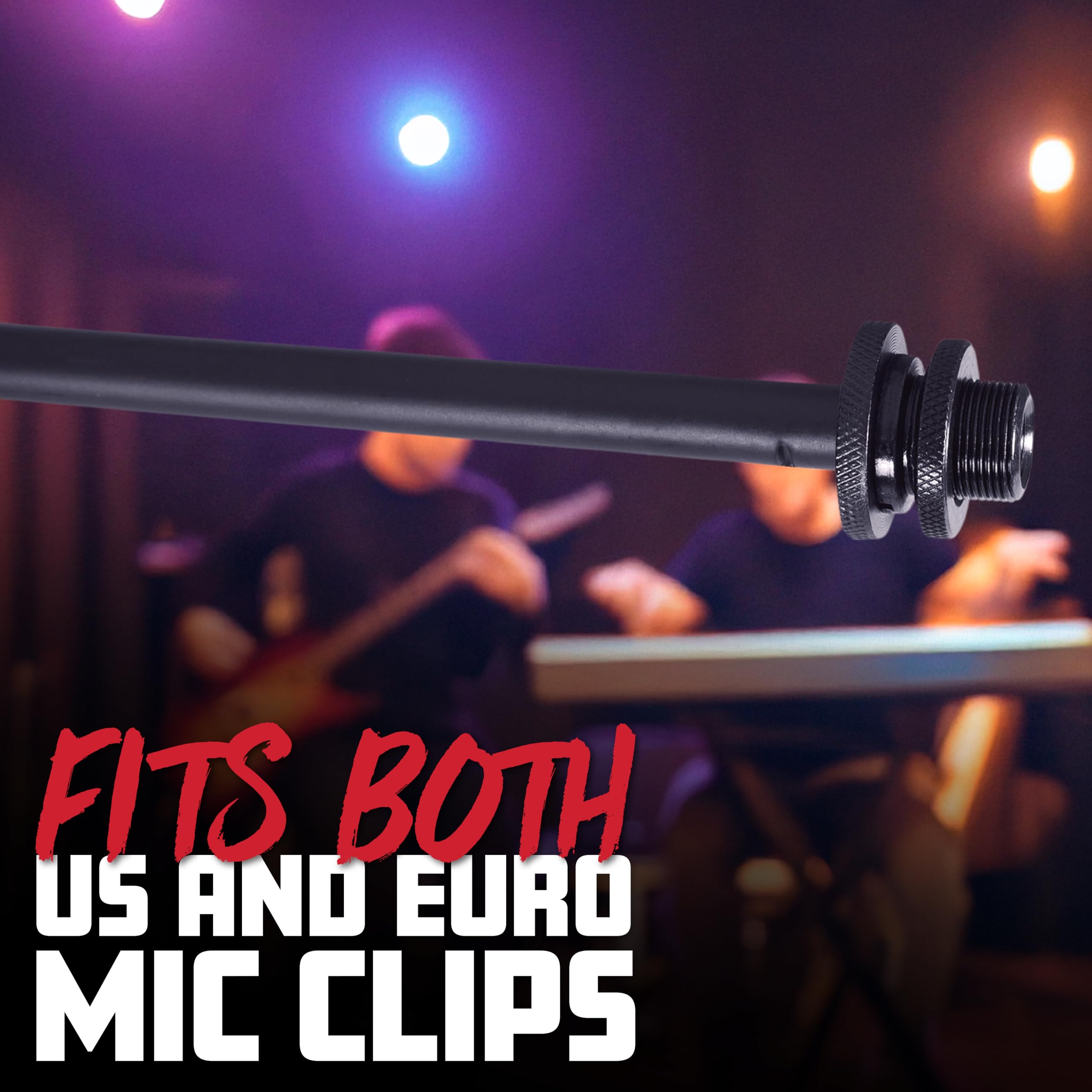 Gator Frameworks Standard Tripod Microphone Stand with Boom Arm,3/8 '' and 5/8 '' Adapters (GFW-MIC-2010),Blue