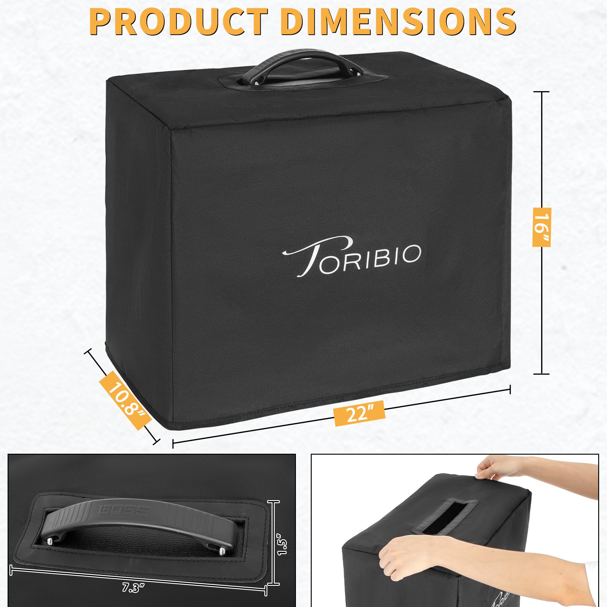 Amp Cover for Amplifier BOSS KATANA 100MKII, TORIBIO Dust Cover Protector Case, Guitar Amplifier Dust Cover - Protection from Du