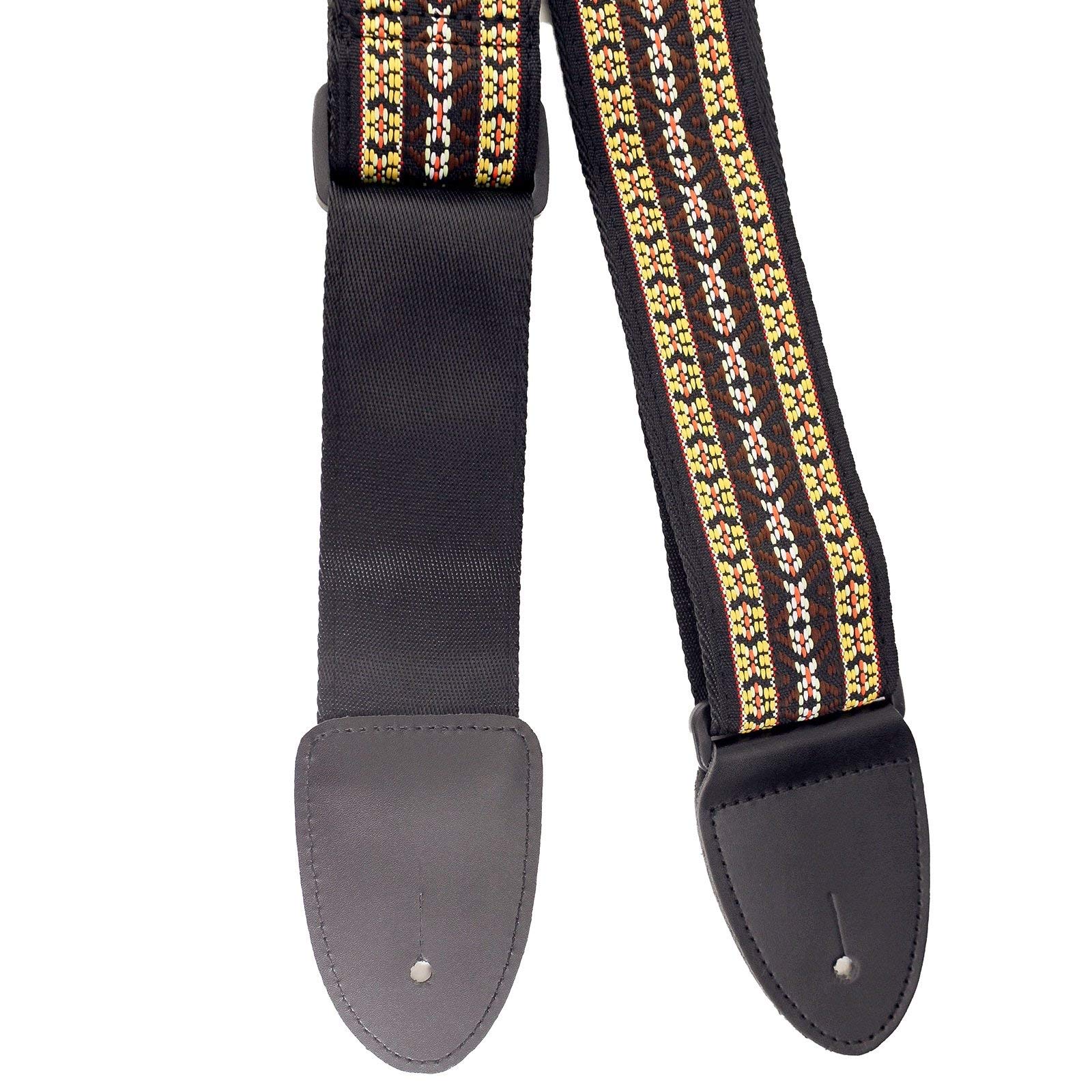 Walker & Williams H-24 60's Style Hootenanny Tapestry Woven Guitar Strap