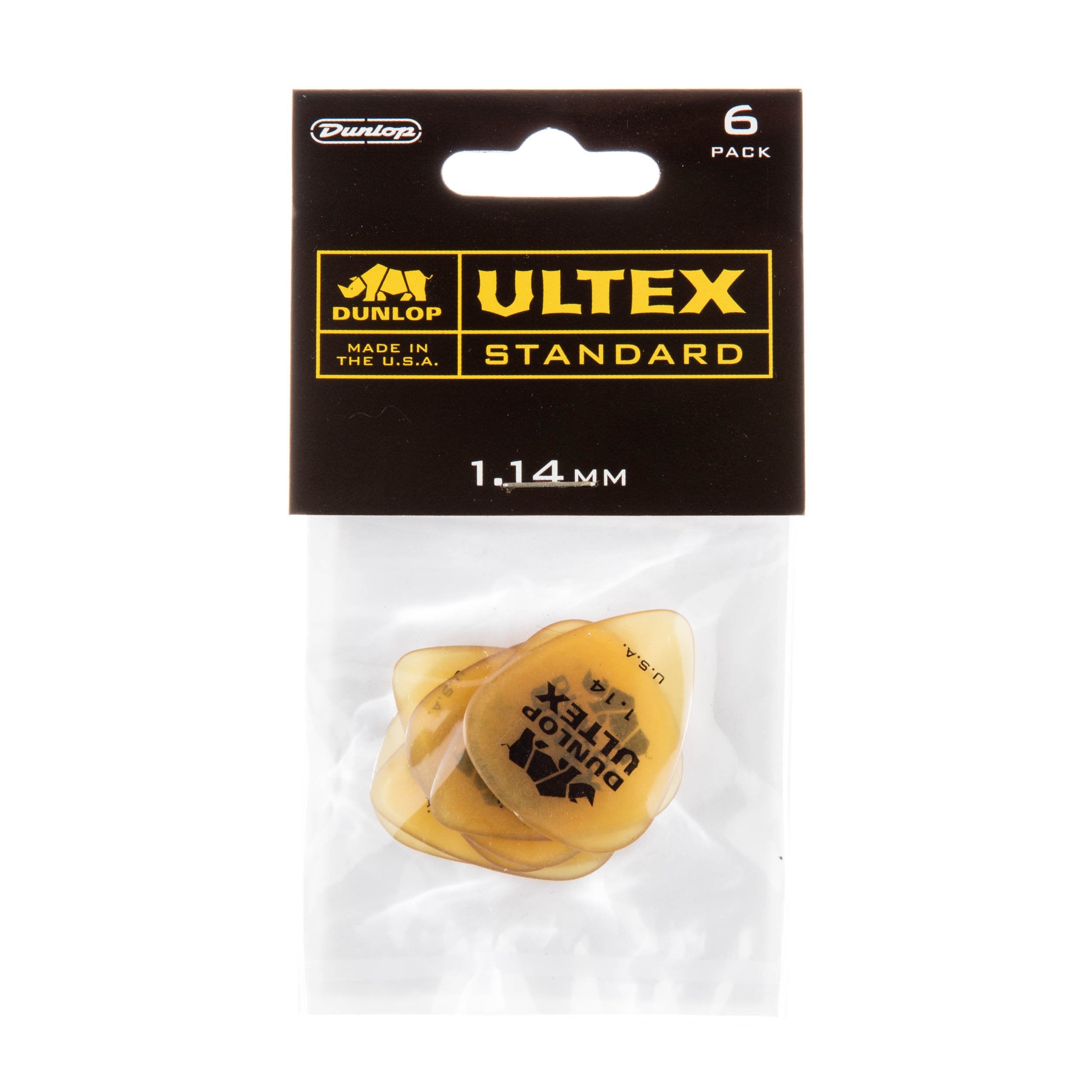 Dunlop 421R114 1.14mm Ultex Guitar Picks, 72-Pack