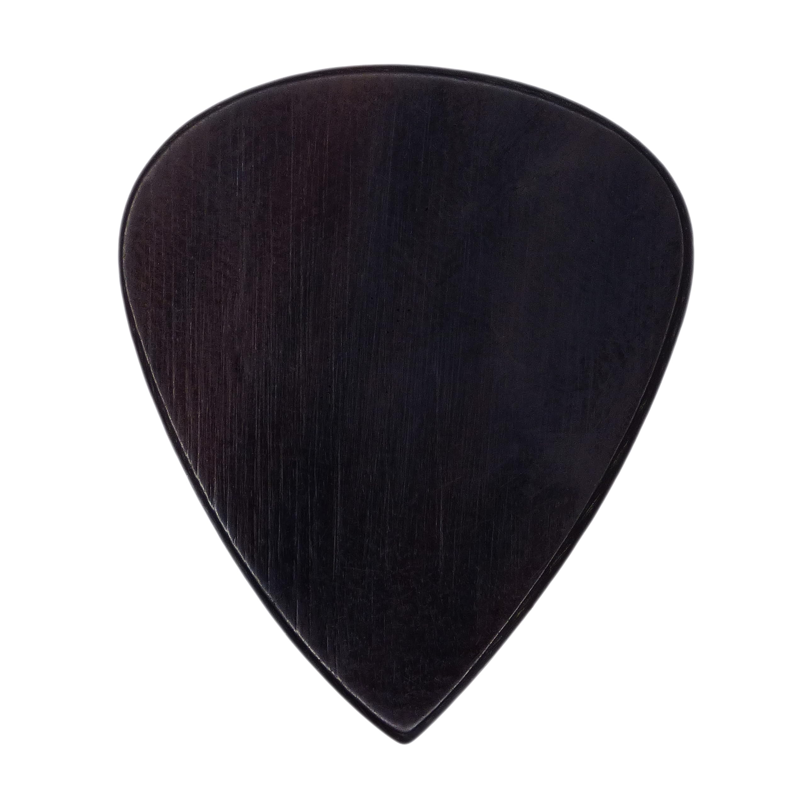 Black Buffalo Horn Guitar Or Bass Pick - 1.5 mm Heavy Gauge - 351 Shape - Natural Finish Handmade Specialty Exotic Plectrum - 3